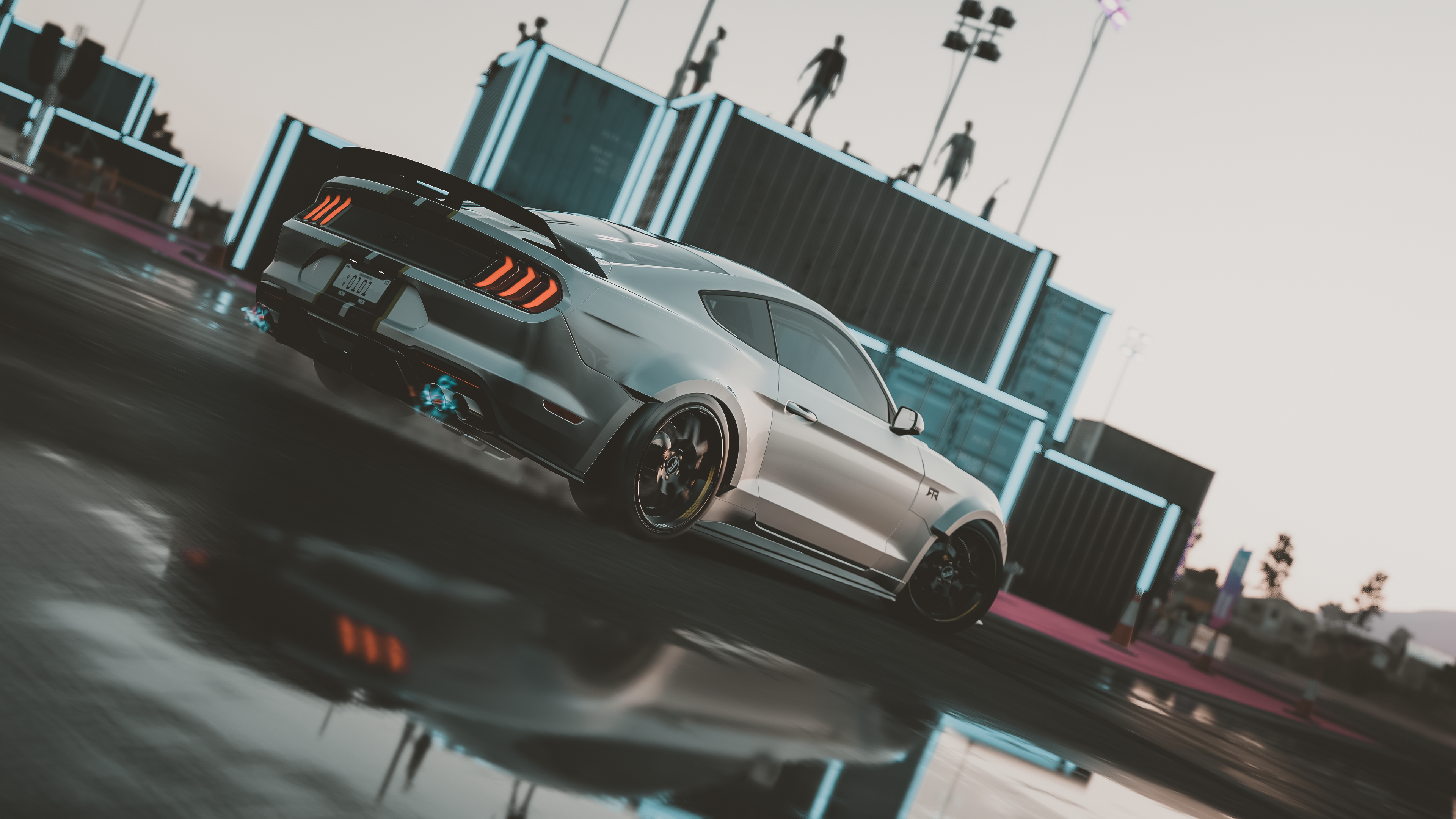 General 3840x2160 Forza Horizon 5 Ford Mustang RTR Ford Ford Mustang muscle cars American cars V8 engine Turn 10 Studios PlaygroundGames Xbox Game Studios video games digital art