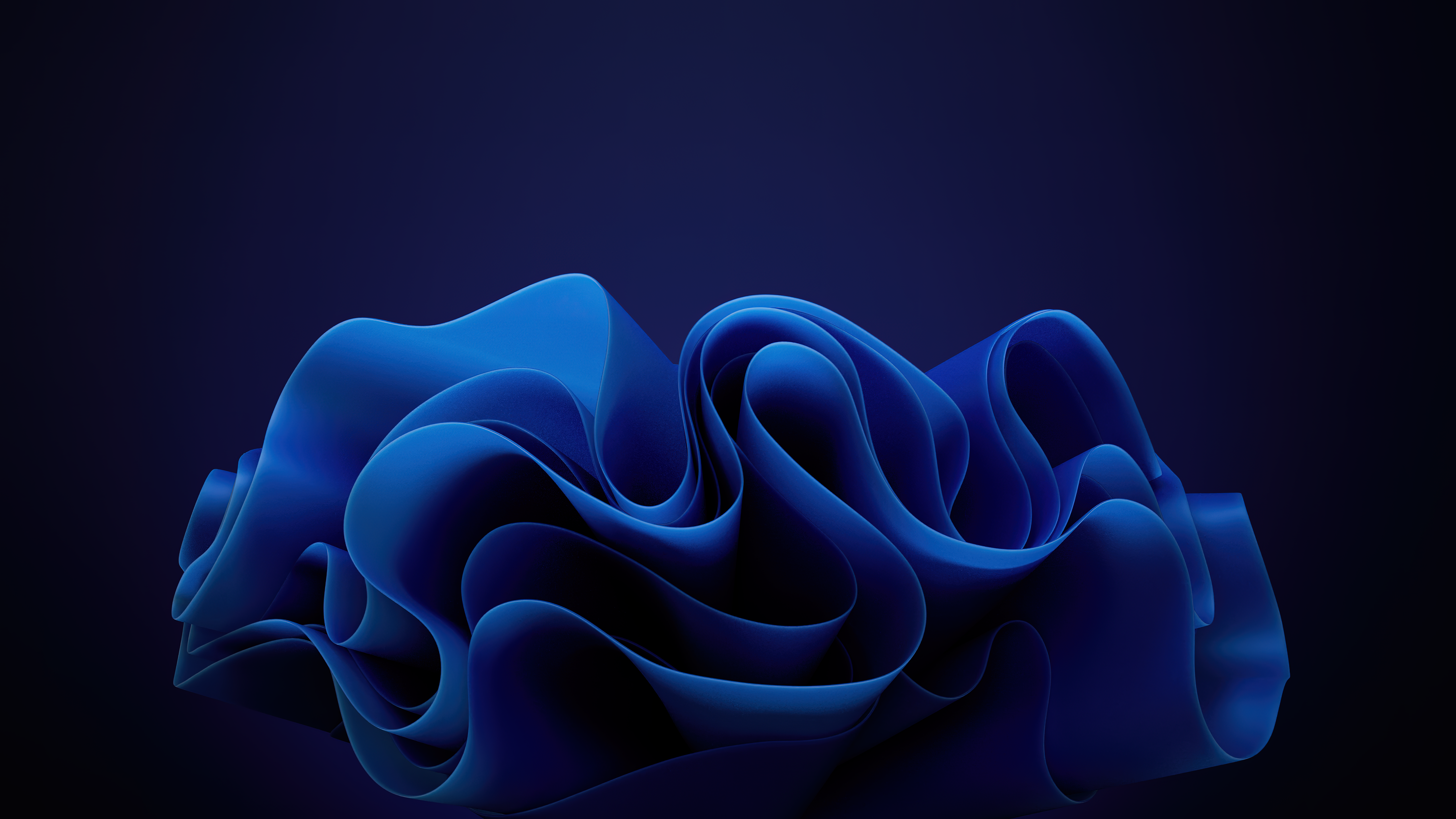 General 5120x2880 CGI 3D Abstract abstract Windows 11 blue minimalism simple background digital art artwork