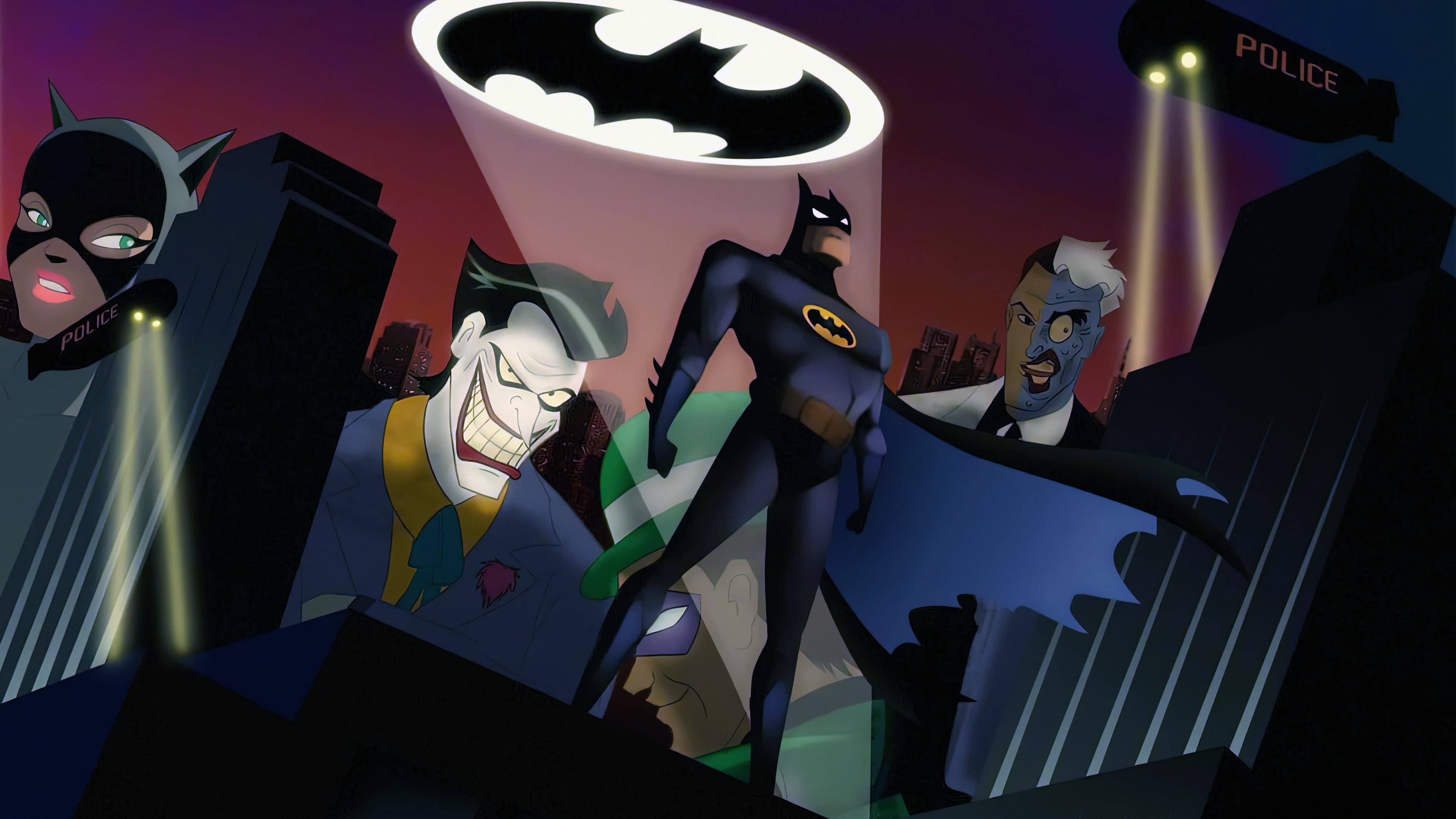 General 3840x2160 Batman: The Animated Series Batman mask Batman Joker Two-Face Catwoman The Riddler