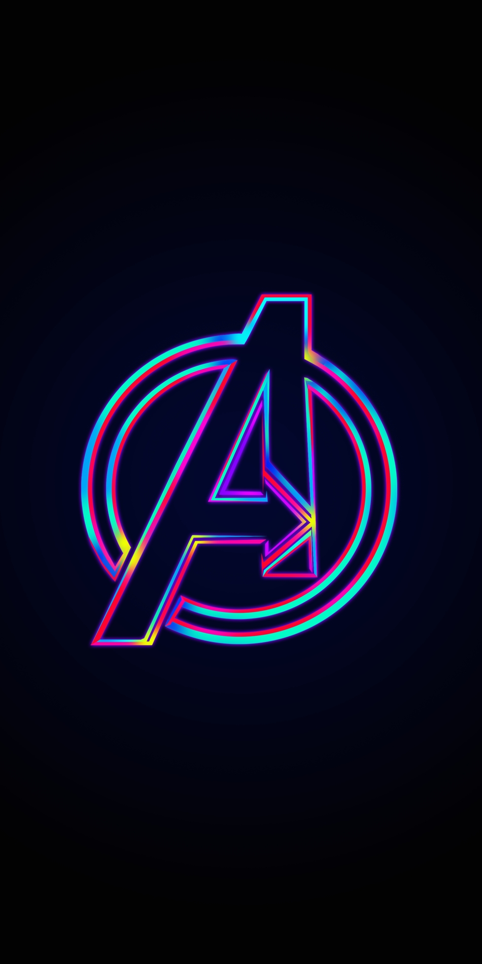 General 950x1900 Marvel Comics Marvel Cinematic Universe portrait portrait display neon The Avengers simple background minimalism logo