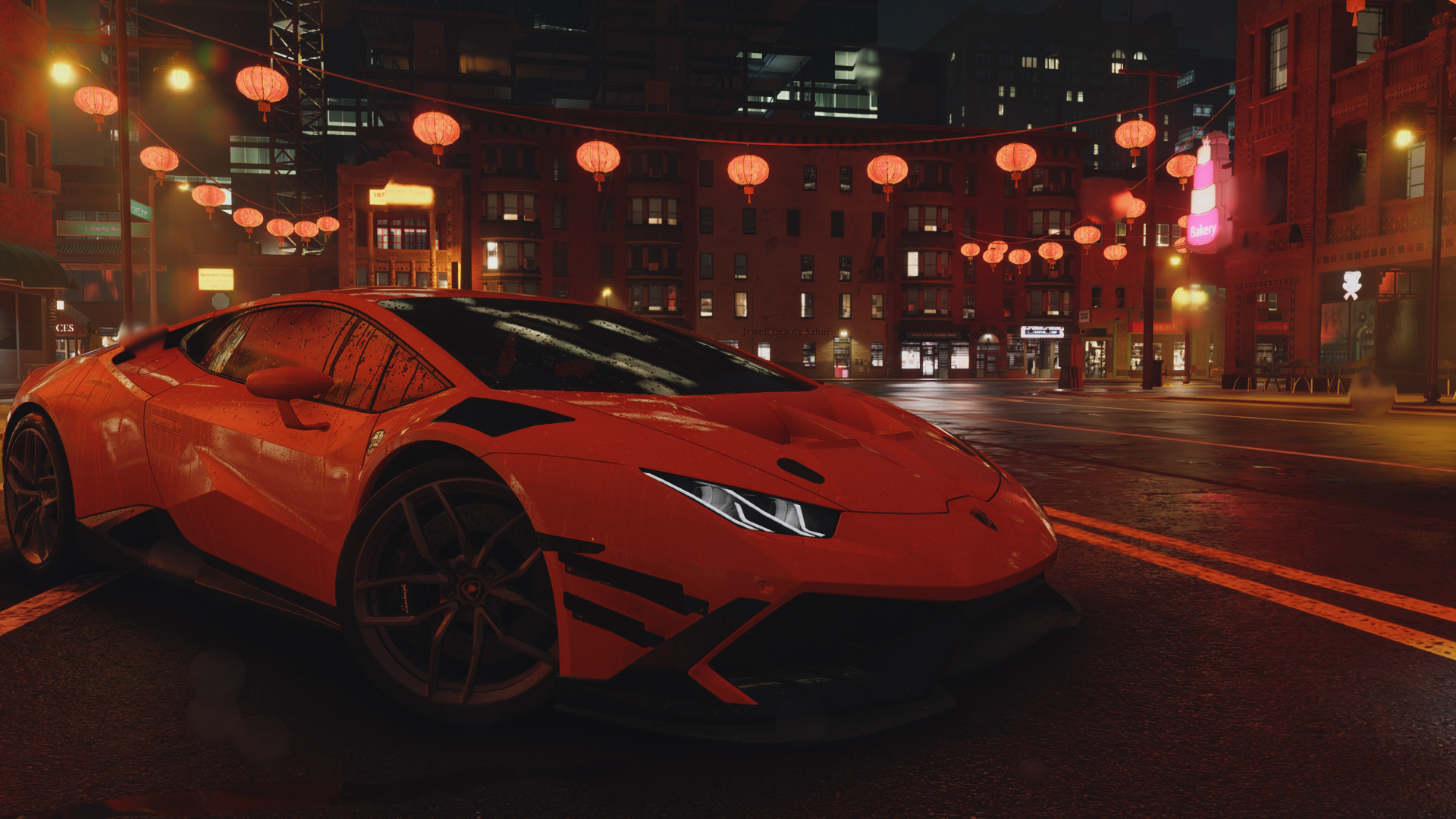 General 1920x1080 Need for speed Unbound screen shot PC gaming Need for Speed CGI frontal view car video game art night video games building city city lights street light vehicle road