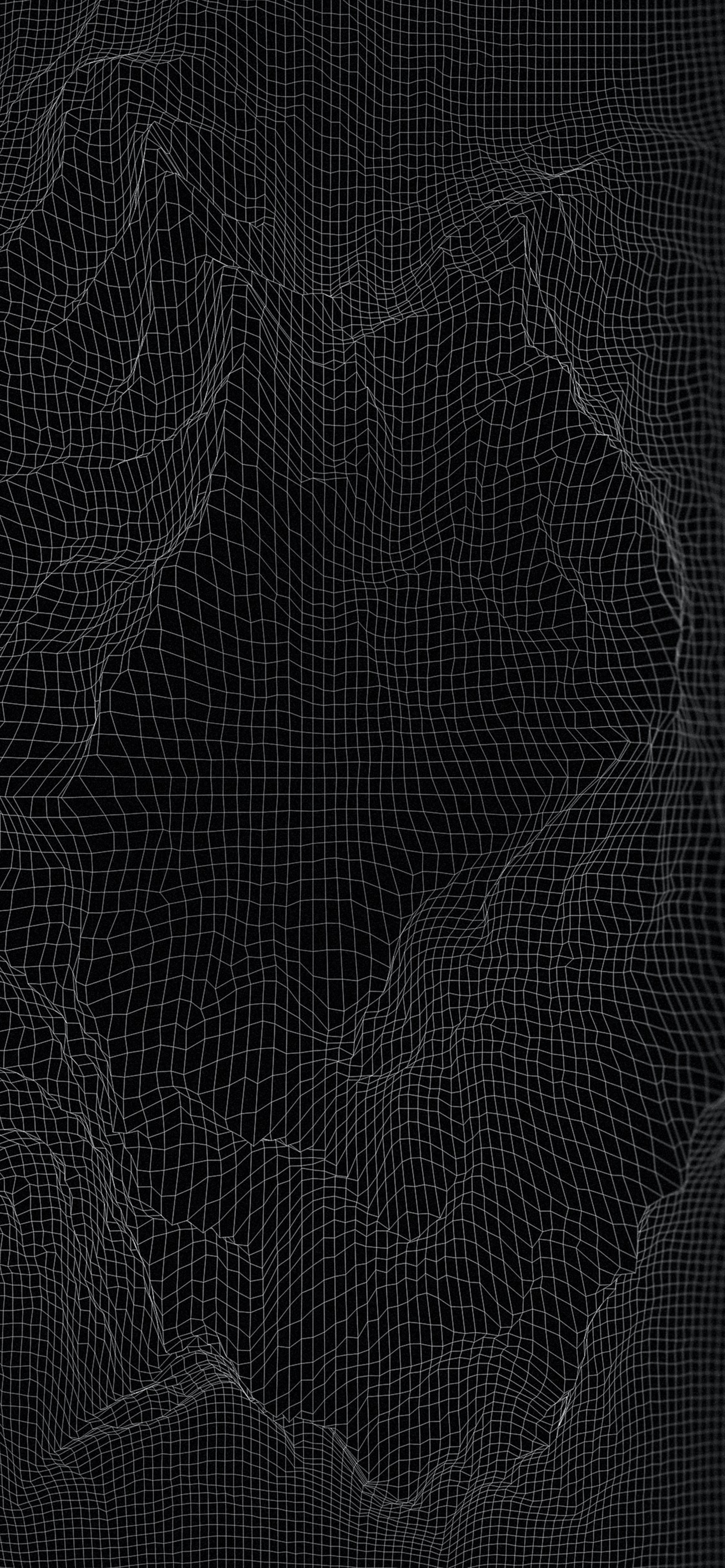 General 1542x3334 topography abstract monochrome wireframe digital art portrait display