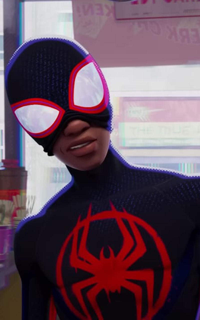 General 800x1280 Spider-Man Spider-Man: Across the Spider-Verse looking at viewer Miles Morales superhero