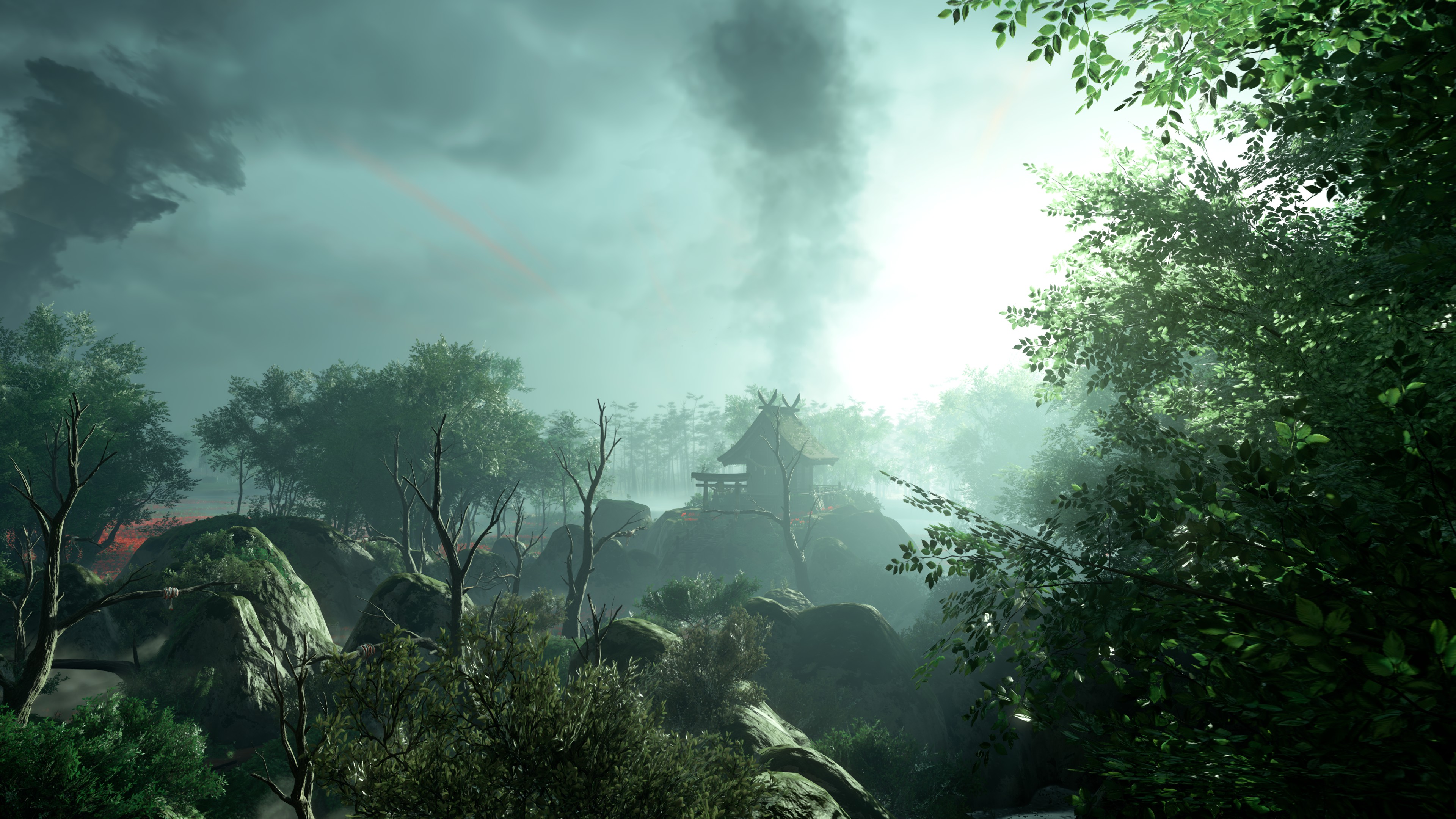 General 3840x2160 Ghost of Tsushima  Loading screen video game landscape video games