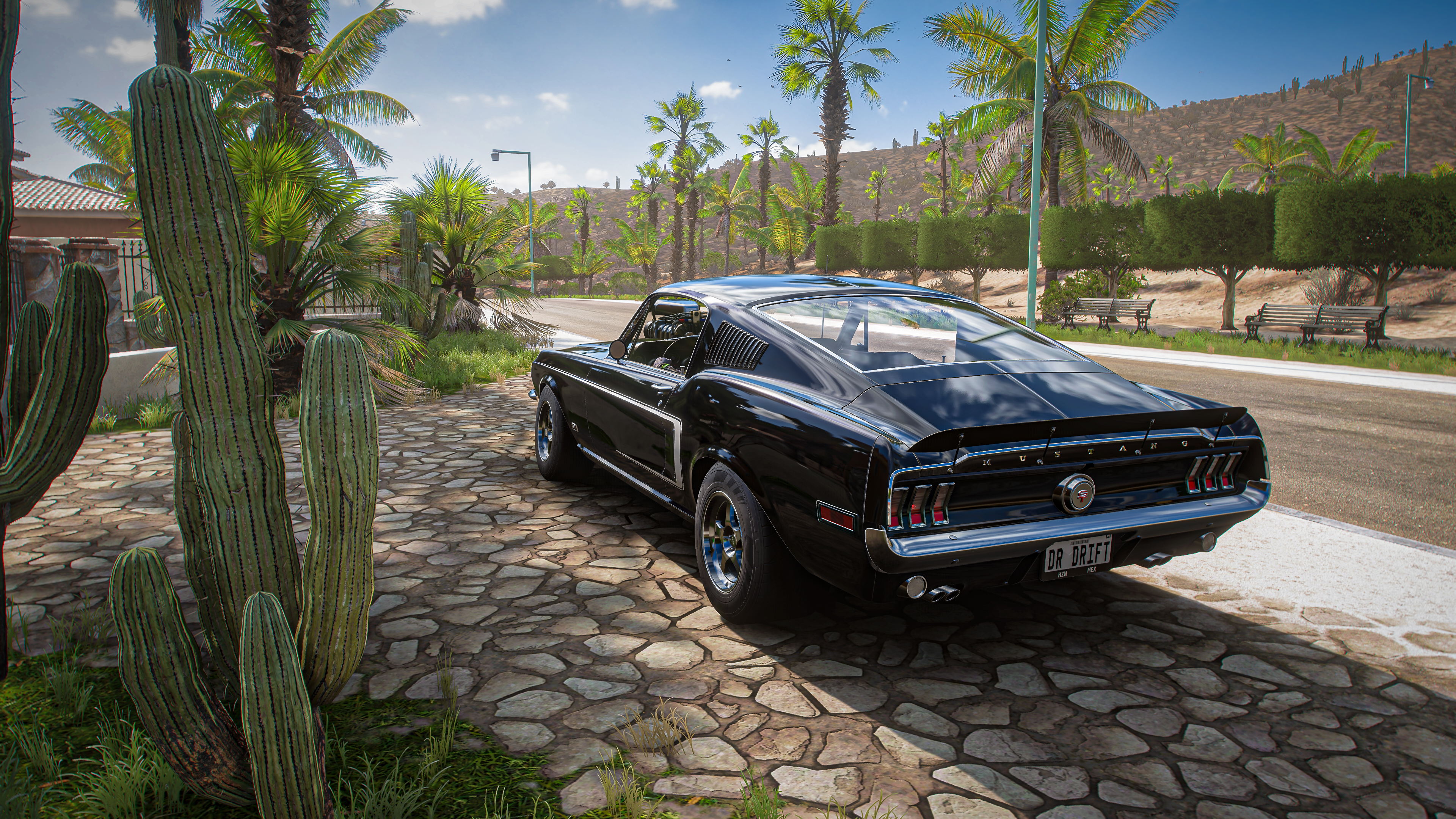 General 3840x2160 Forza Horizon 5 Forza Forza Horizon Ford Ford Mustang Ford Mustang GT Concept car vehicle drift cars video games Mexican CGI licence plates
