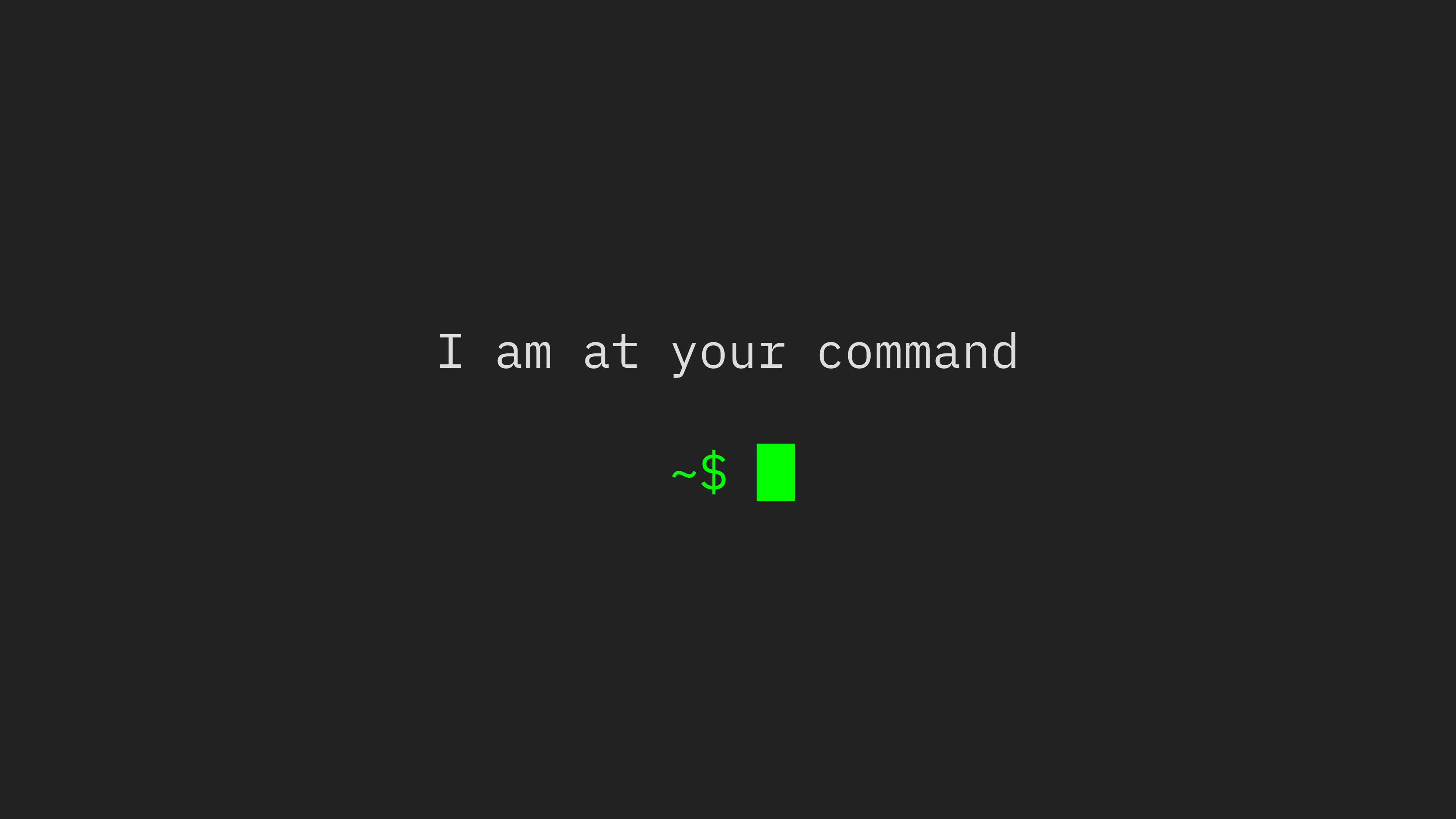General 3840x2160 code technology Linux dark green command minimalism simple background digital art