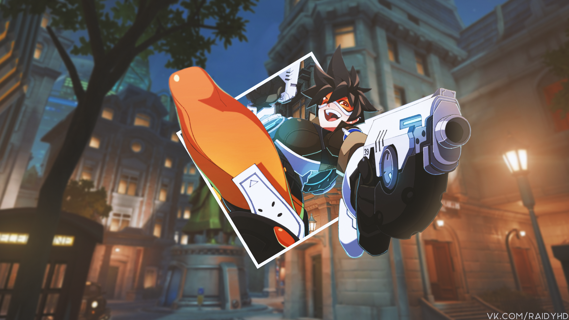 General 1920x1080 Overwatch Tracer (Overwatch) picture-in-picture video games video game characters Blizzard Entertainment British British women