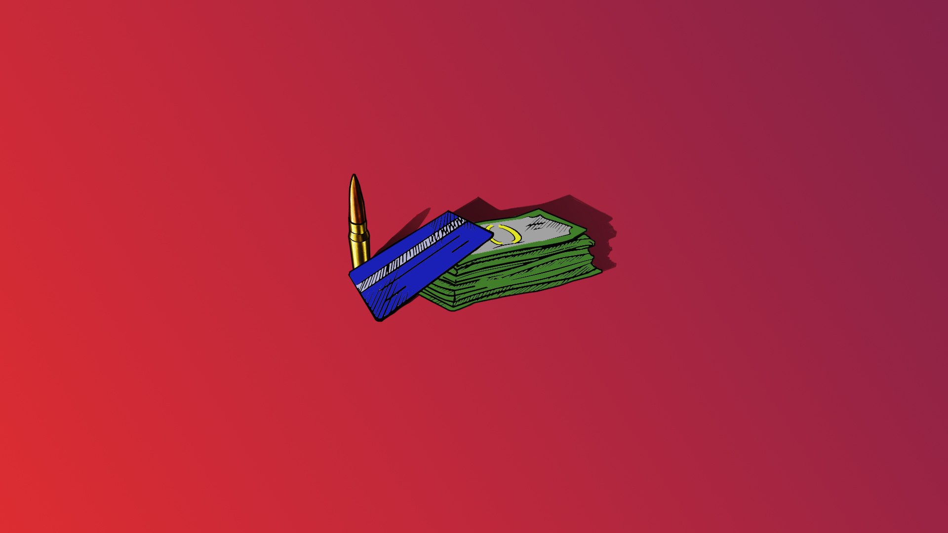 General 1920x1080 cash shell casing credit cards photoshopped minimalism simple background
