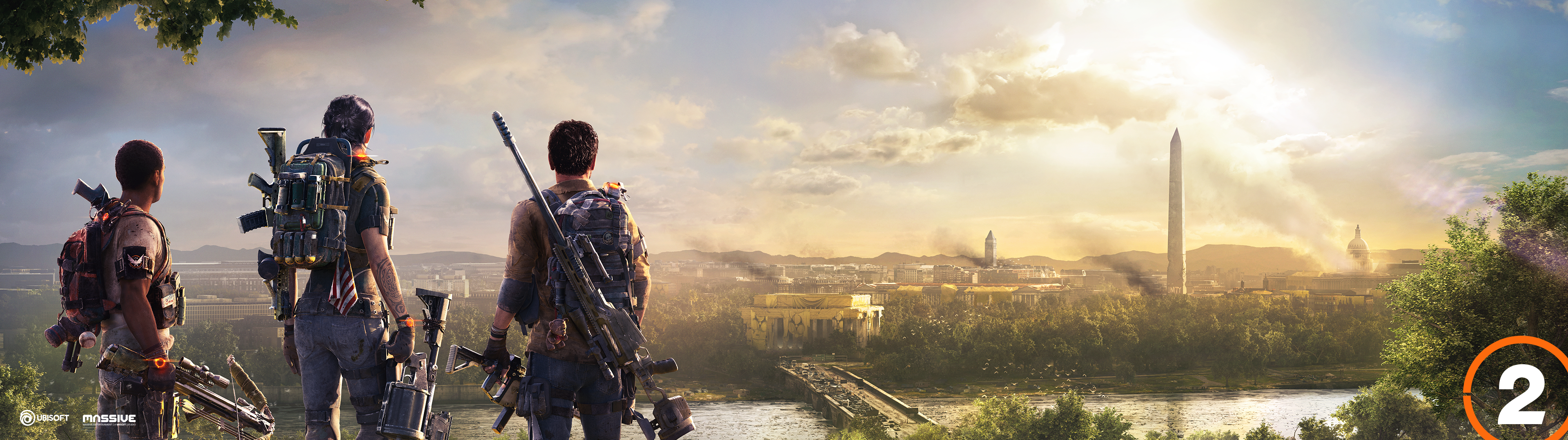 General 3840x1080 Tom Clancy's The Division 2 Ubisoft video games concept art dual monitors Tom Clancy's The Division
