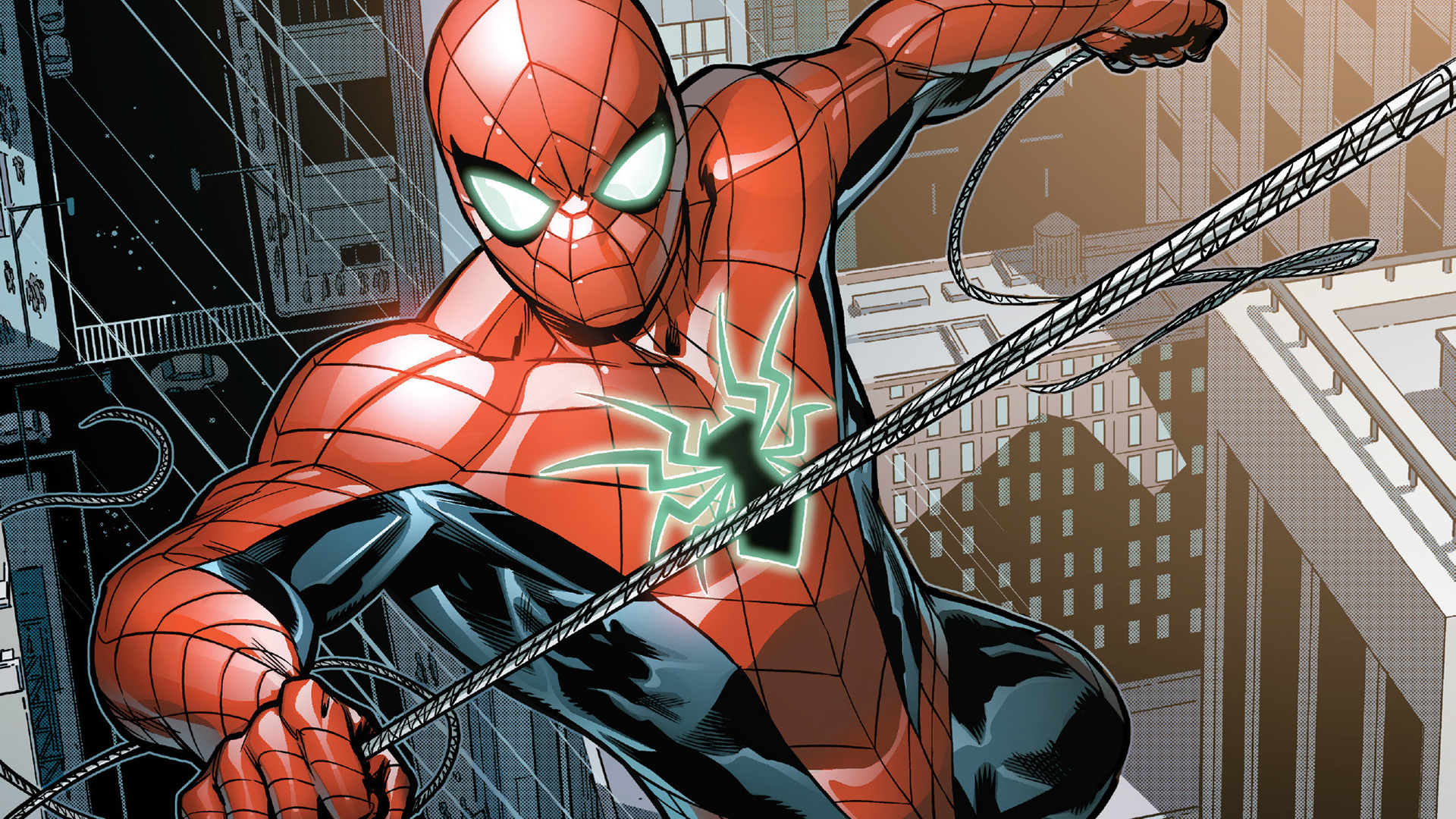 General 1920x1080 Marvel Comics Spider-Man comic art comics superhero