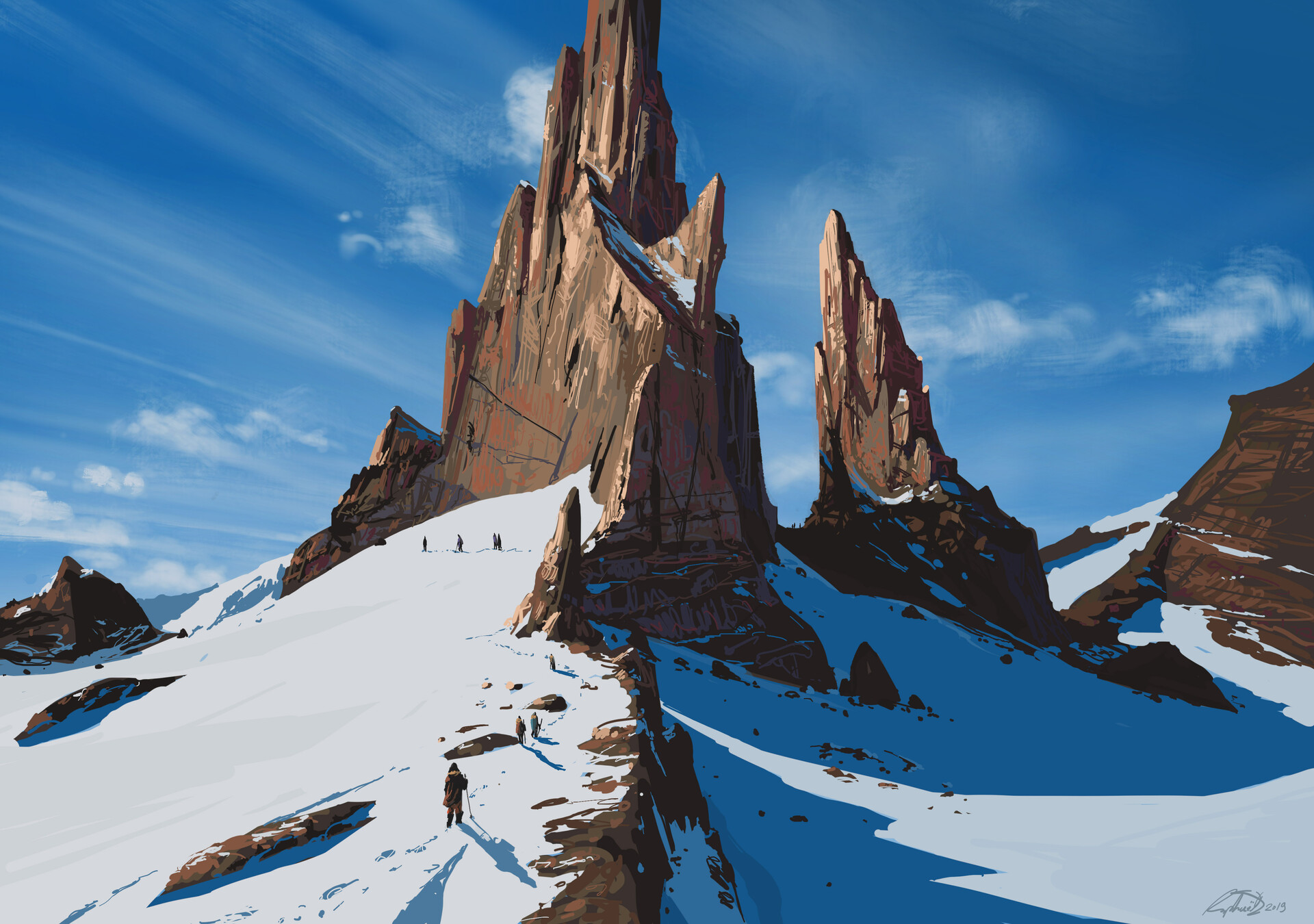 General 1920x1350 environment mountains snow people clouds