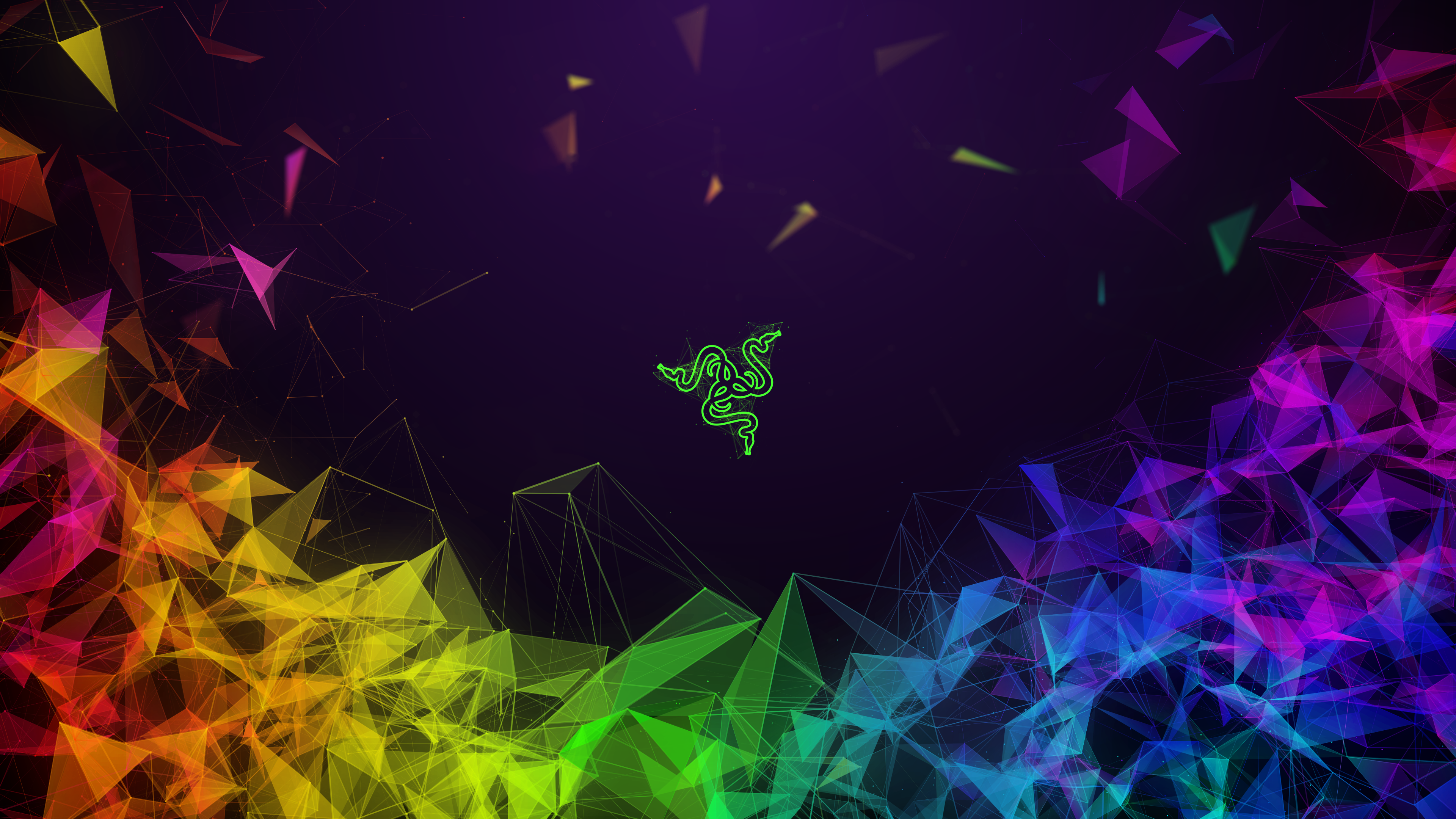 General 3840x2160 colorful Razer digital art abstract PC gaming