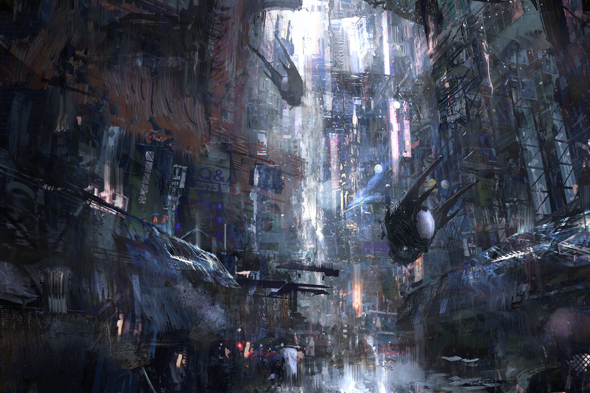 General 1920x1280 Wadim Kashin futuristic science fiction artwork futuristic city digital art
