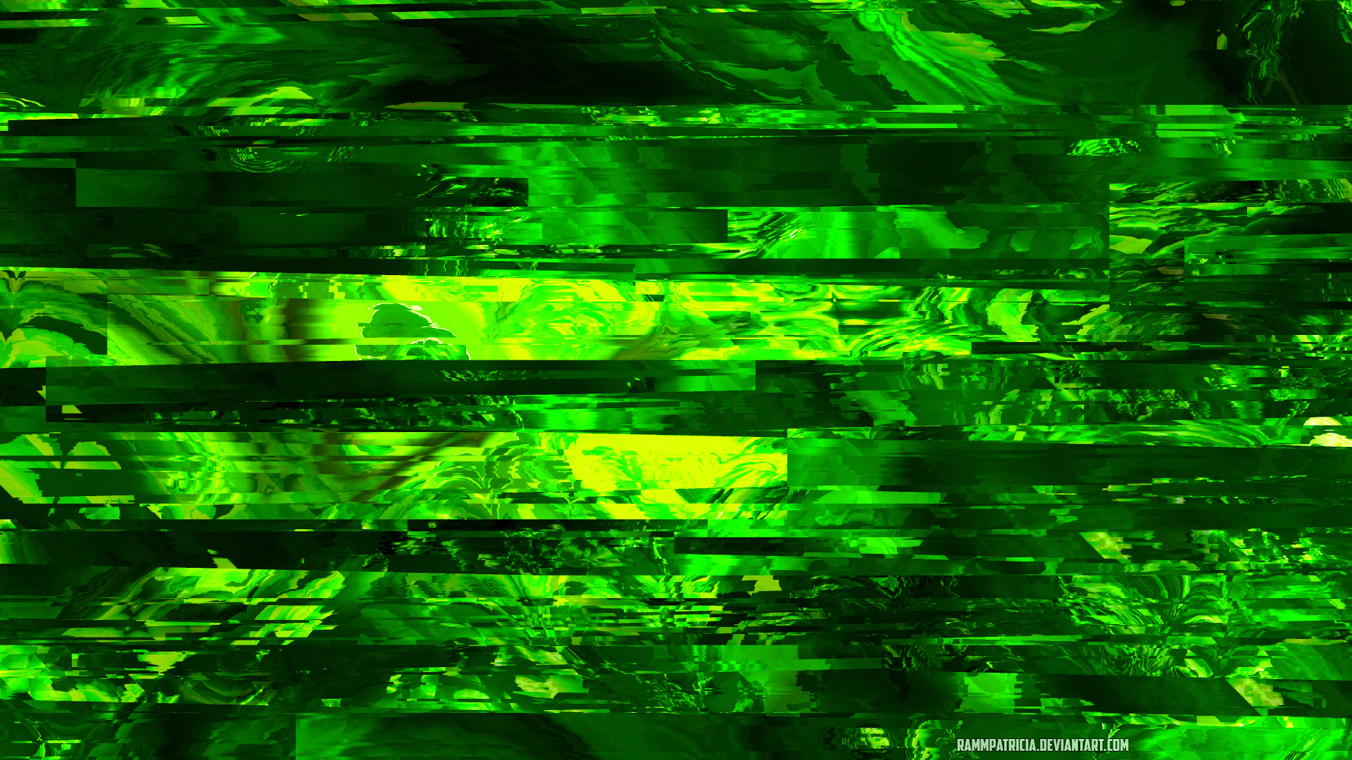 General 1920x1080 RammPatricia abstract digital art green