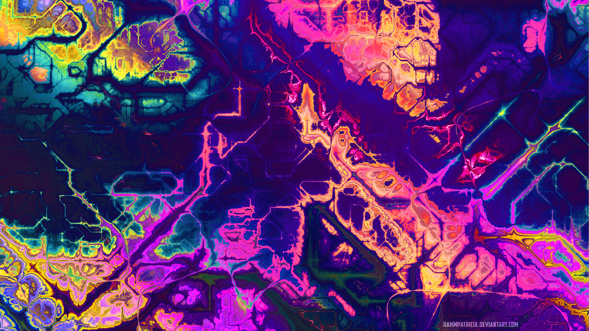 General 1920x1080 digital art abstract RammPatricia colorful