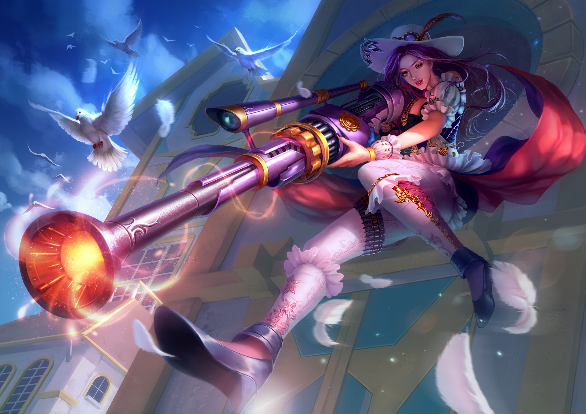 General 1920x1357 League of Legends PC gaming fantasy girl Caitlyn (League of Legends)