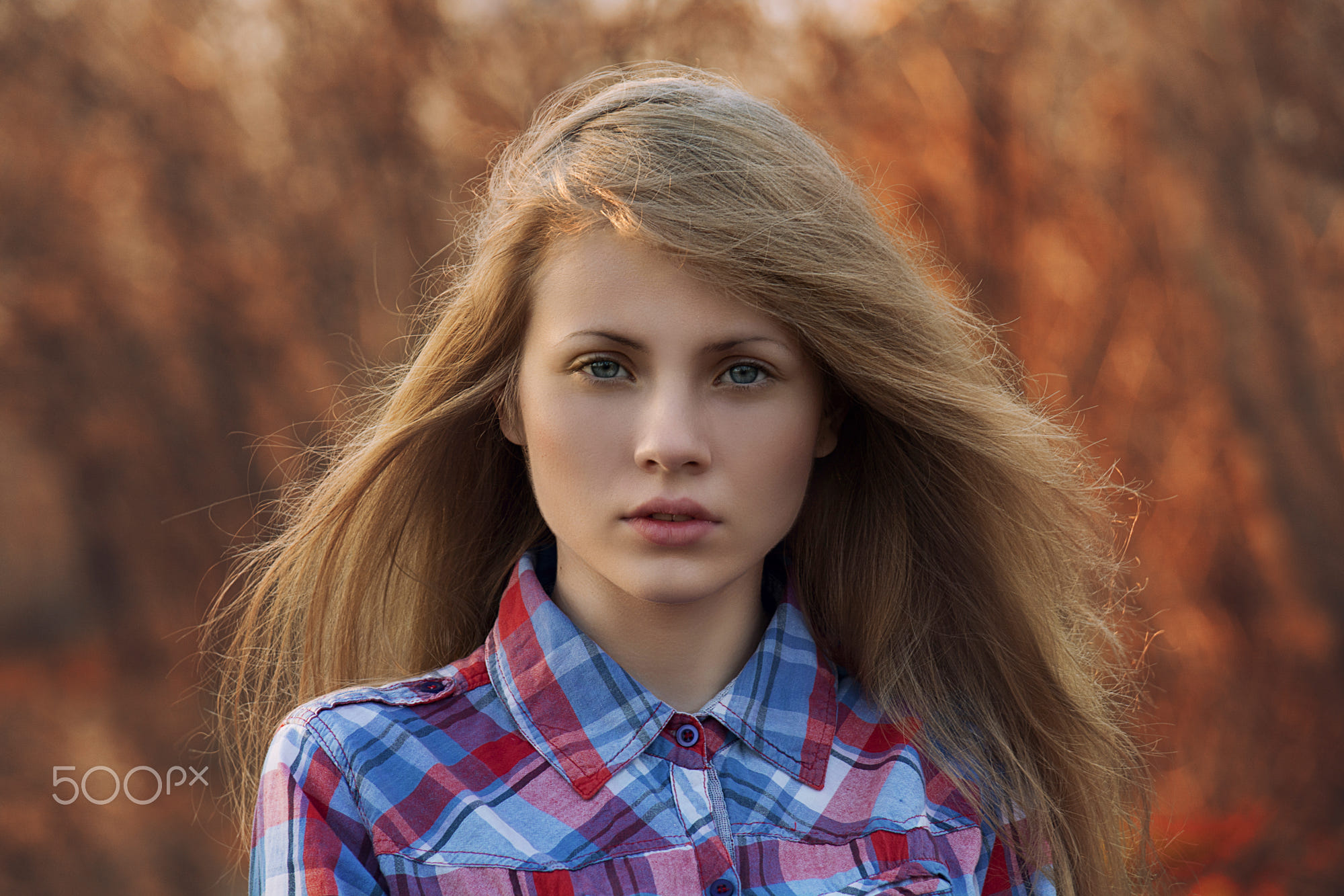 People 2000x1333 face blonde bokeh 500px women outdoors blue eyes looking at viewer shirt portrait photography windy women
