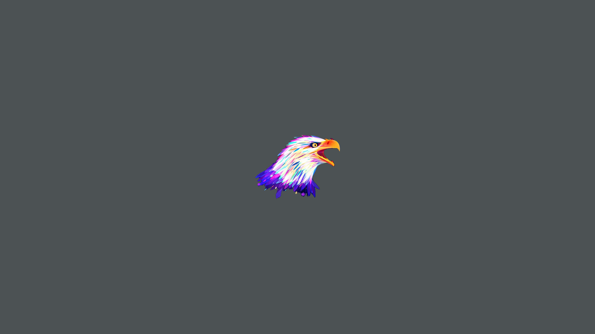 General 1920x1080 eagle animation artwork minimalism simple background animals birds