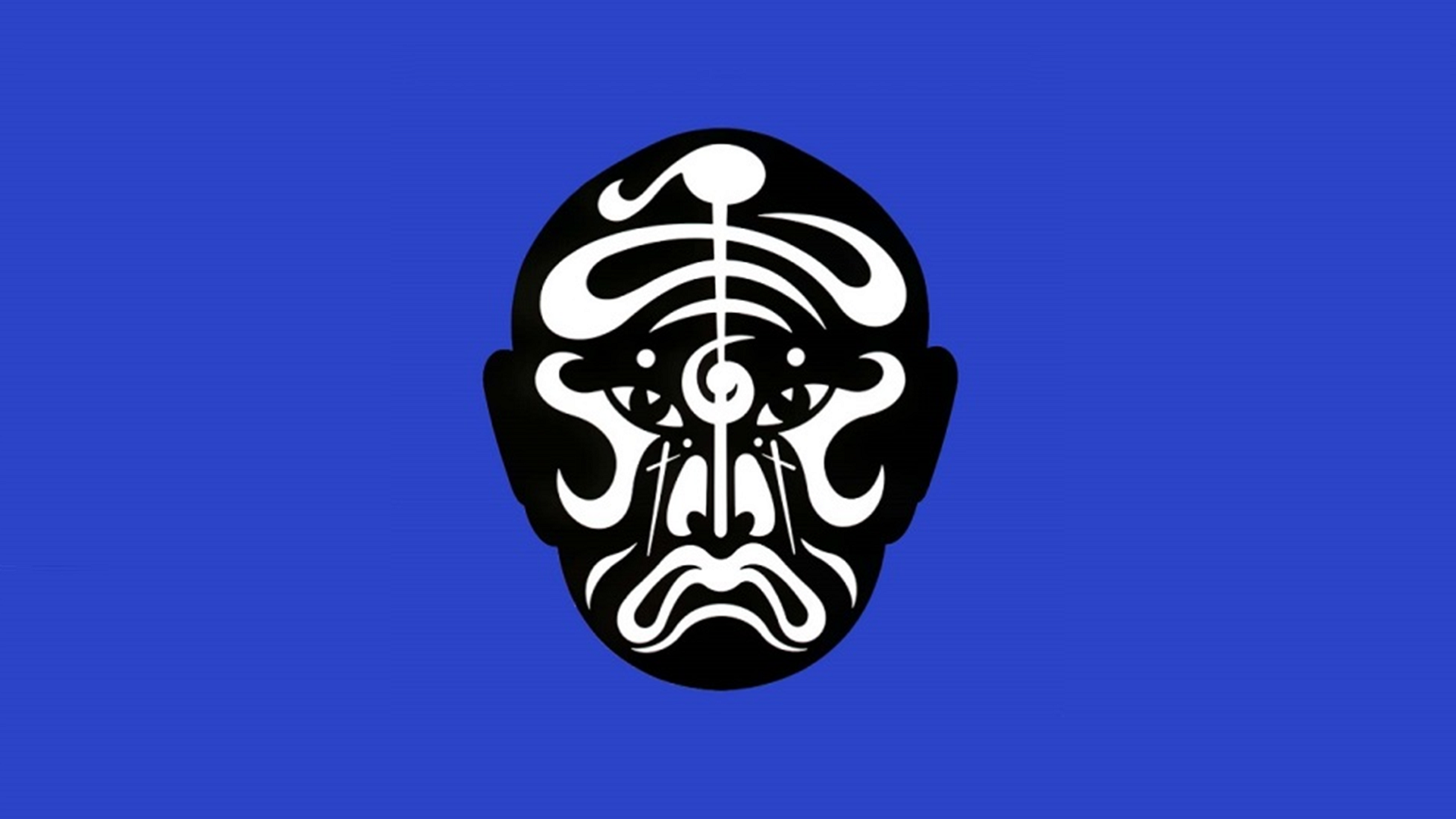 General 1920x1080 Jean Michel Jarre electronic music music minimalism blue background face logo
