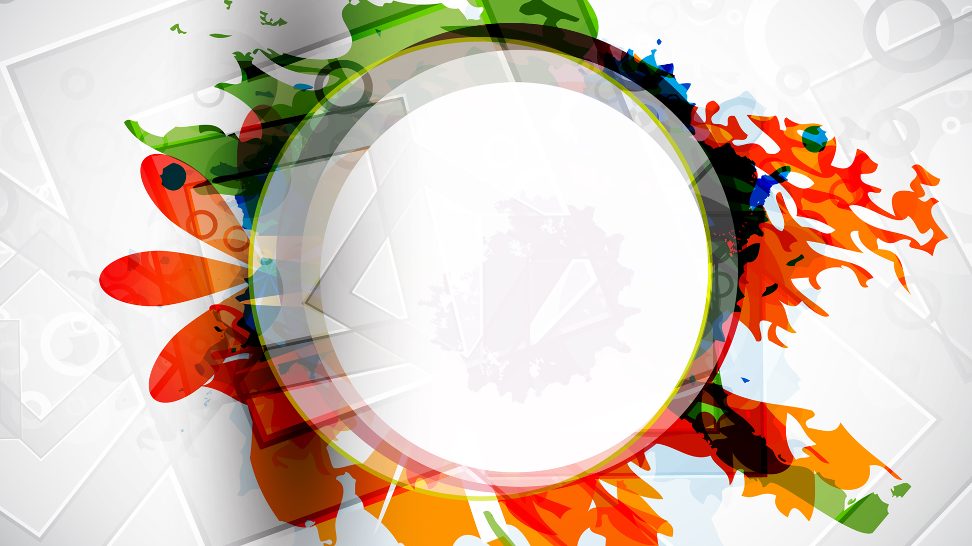 General 1920x1080 abstract colorful vector white background