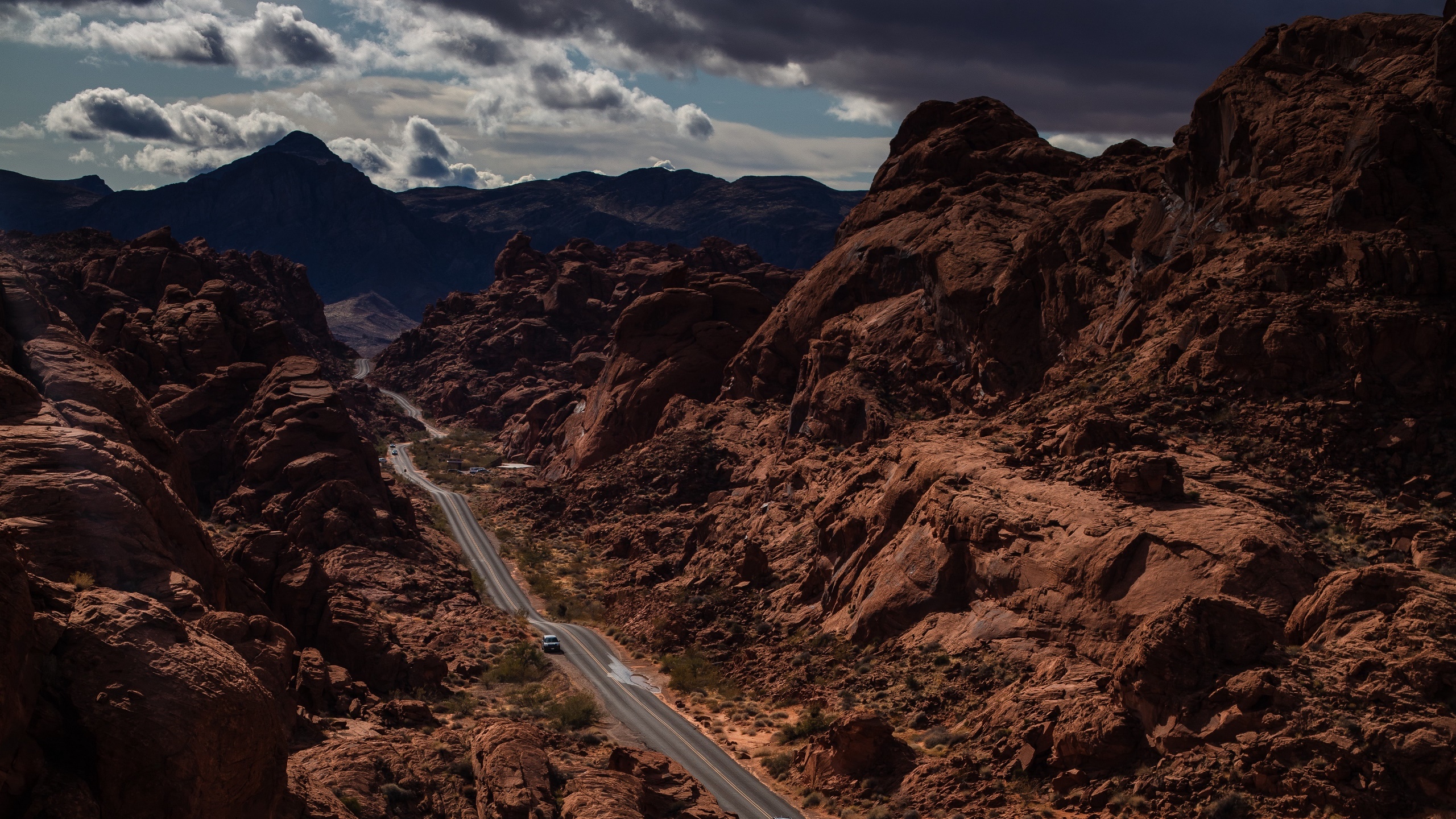 Utah Usa Rock Nature Landscape Road Asphalt