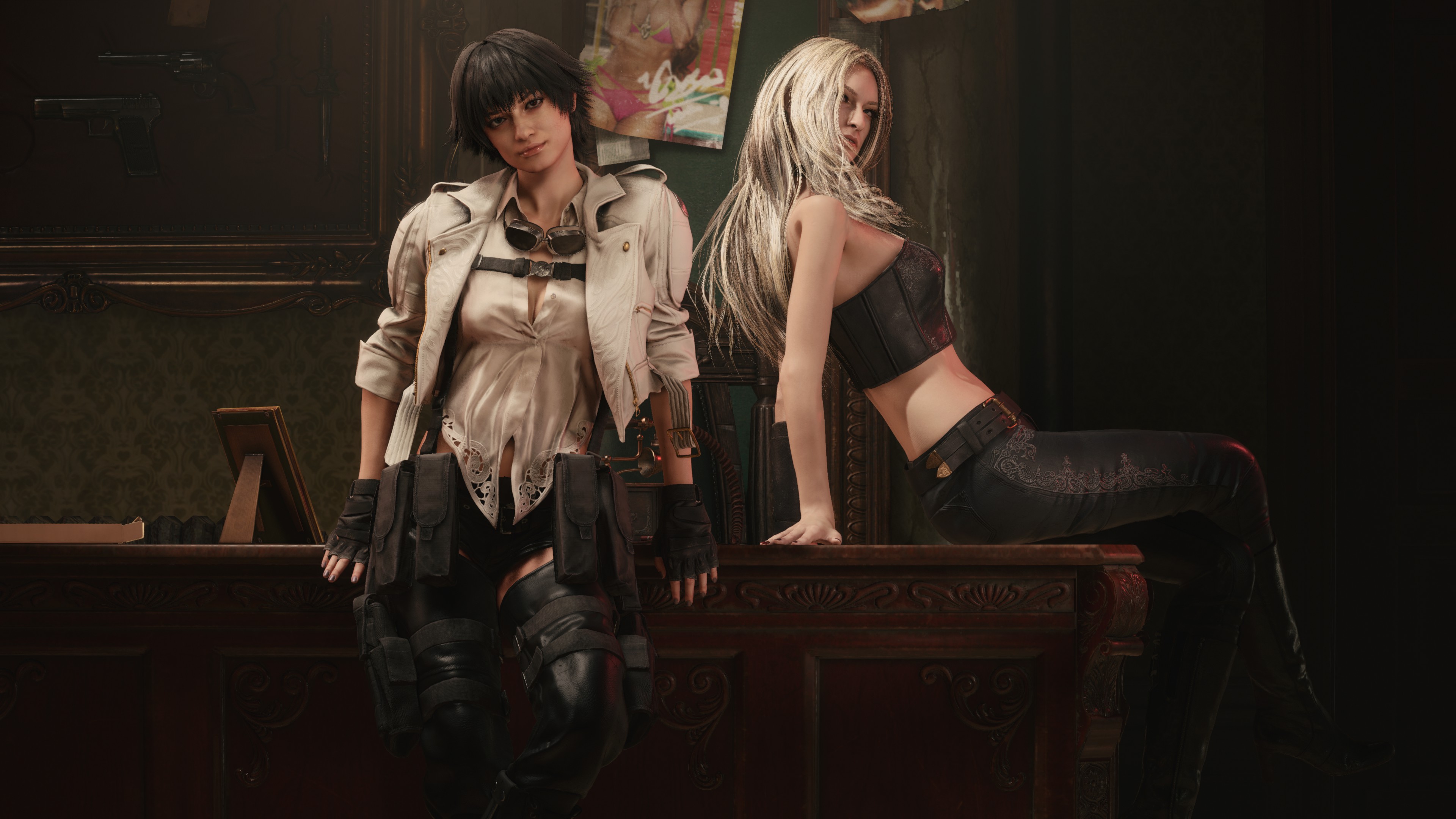 General 3840x2160 Devil May Cry Devil May Cry 5 Trish (Devil May Cry) Lady (Devil May Cry) Capcom video games video game characters video game girls