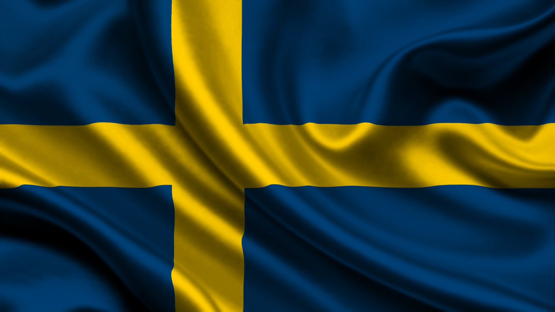 General 1920x1080 Sweden flag blue yellow
