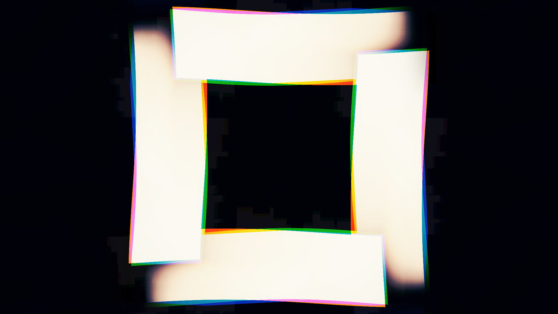 General 1920x1081 glitch art LSD abstract digital art black background simple background chromatic aberration