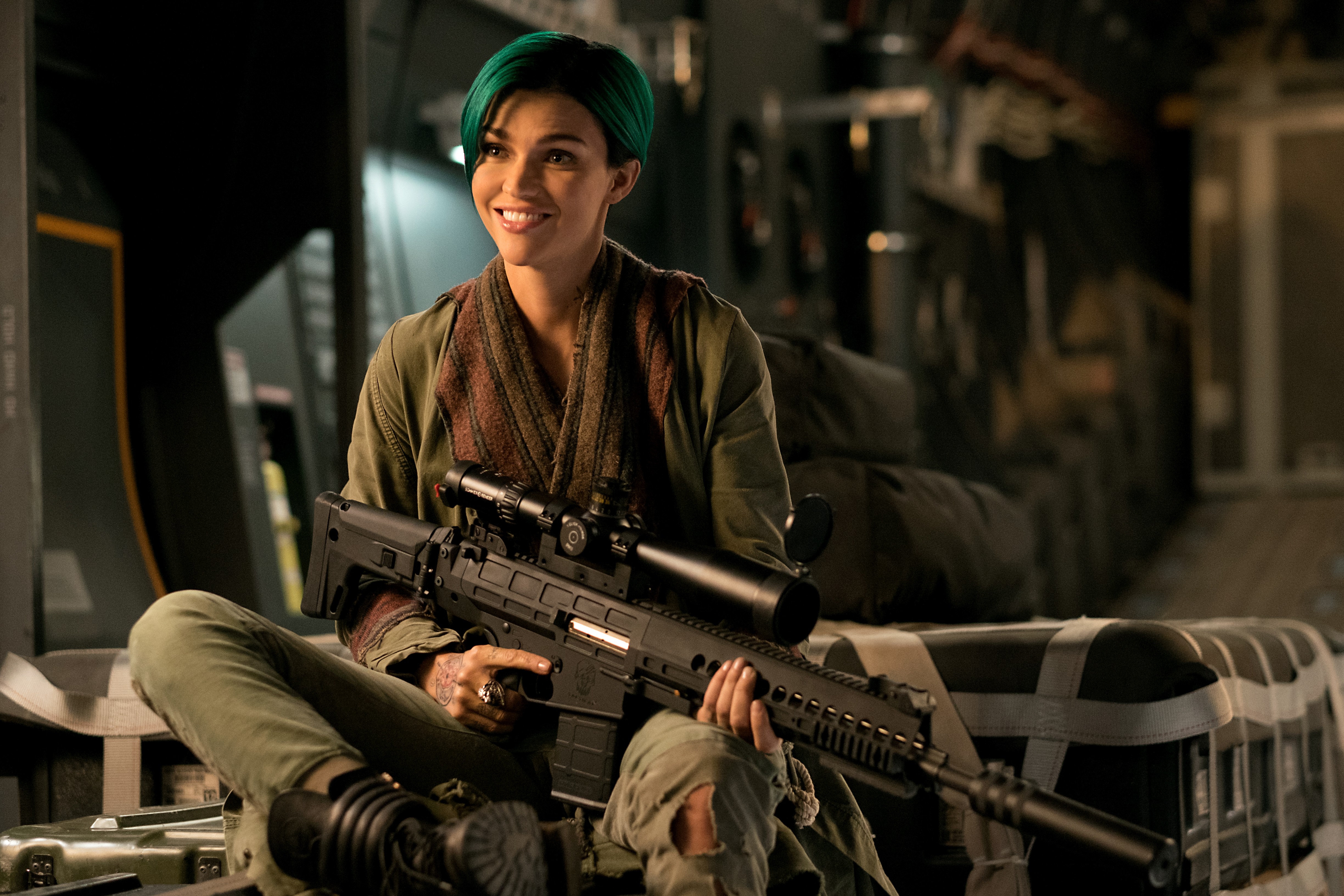 People 4896x3264 xXx: Return of Xander Cage smiling weapon dyed hair Ruby Rose (actress) women