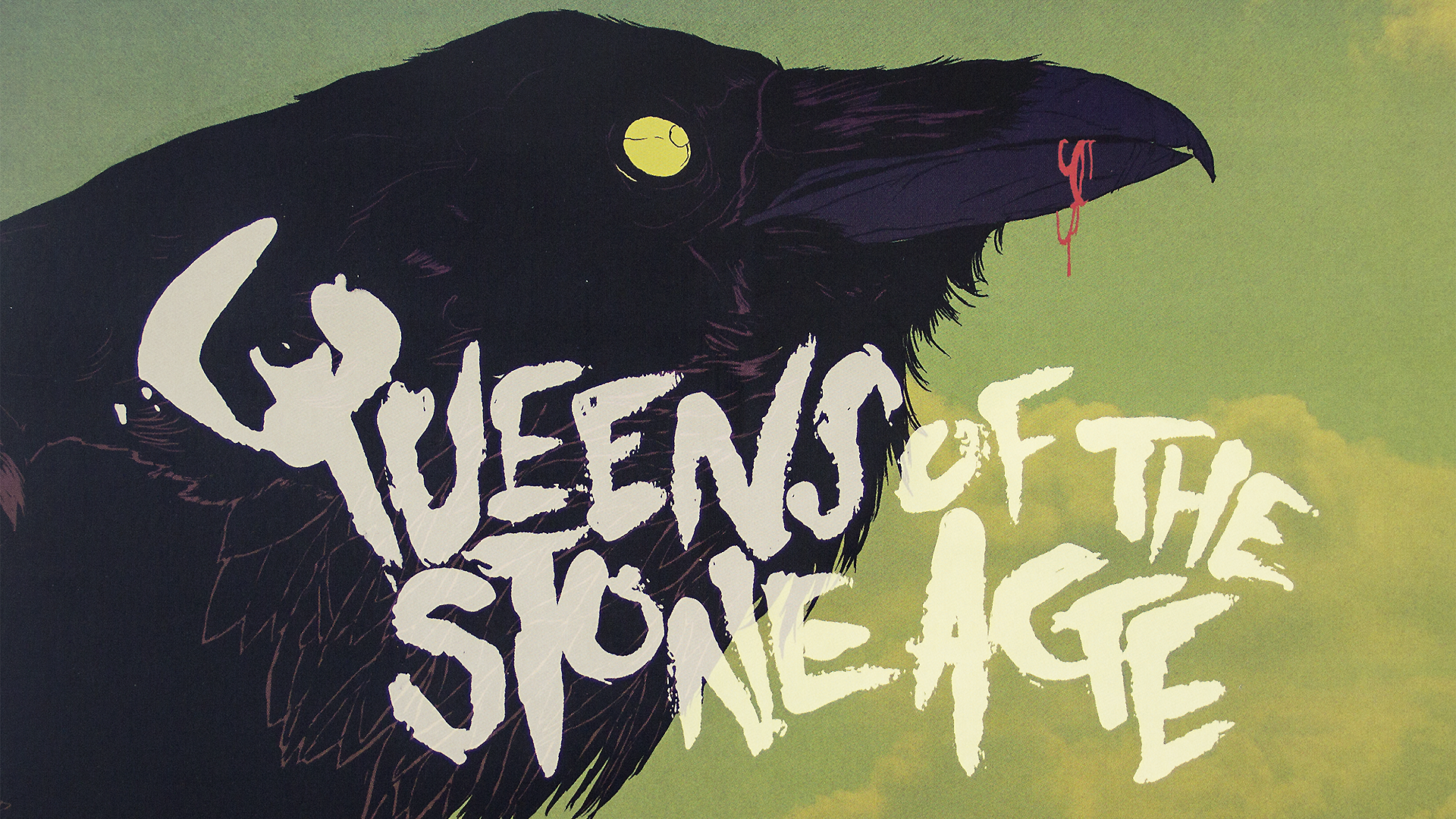 General 1920x1080 music Queens of the Stone Age raven band