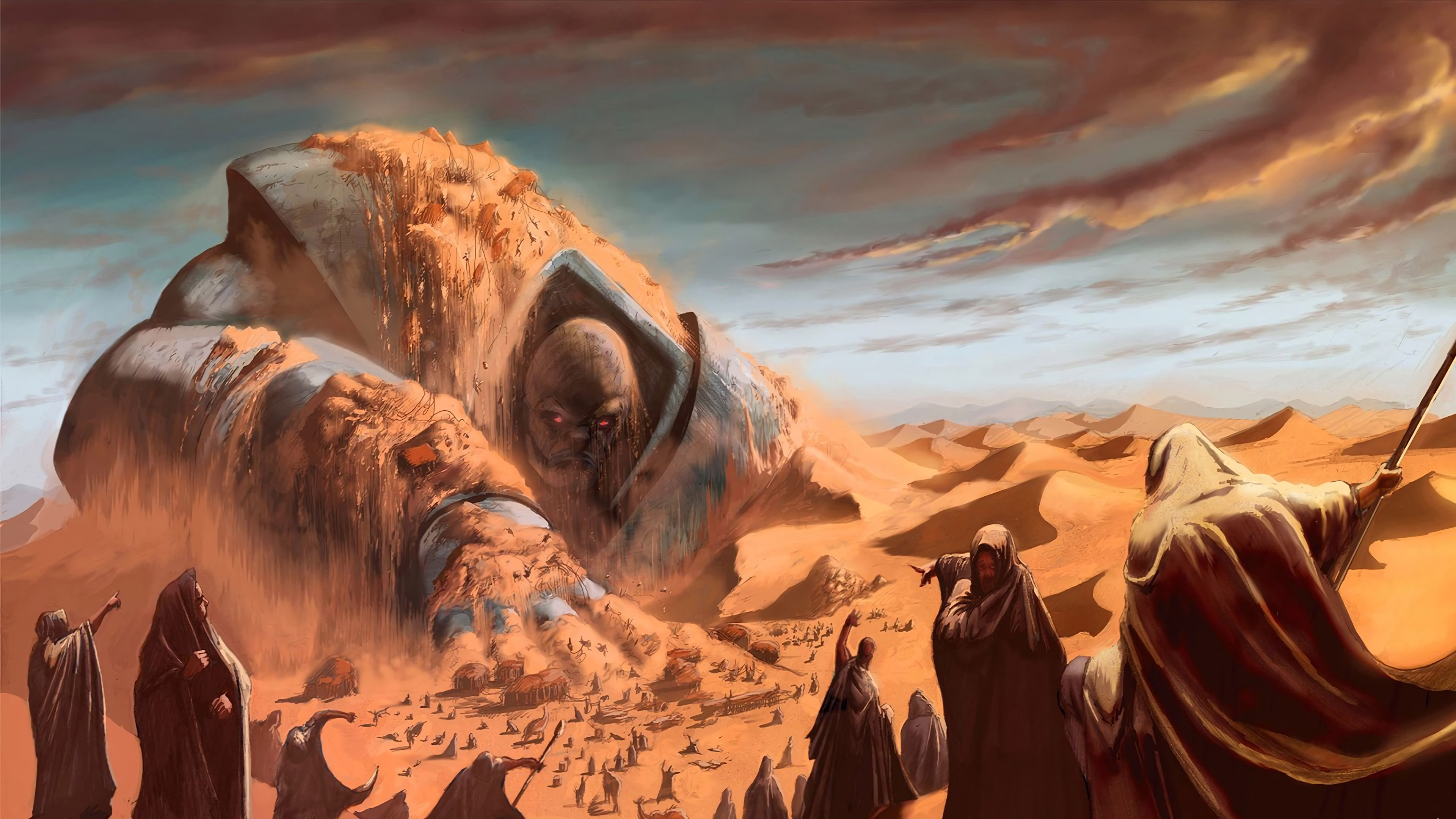 General 3840x2160 giant desert Apocalypse (character) video games Mutant artwork