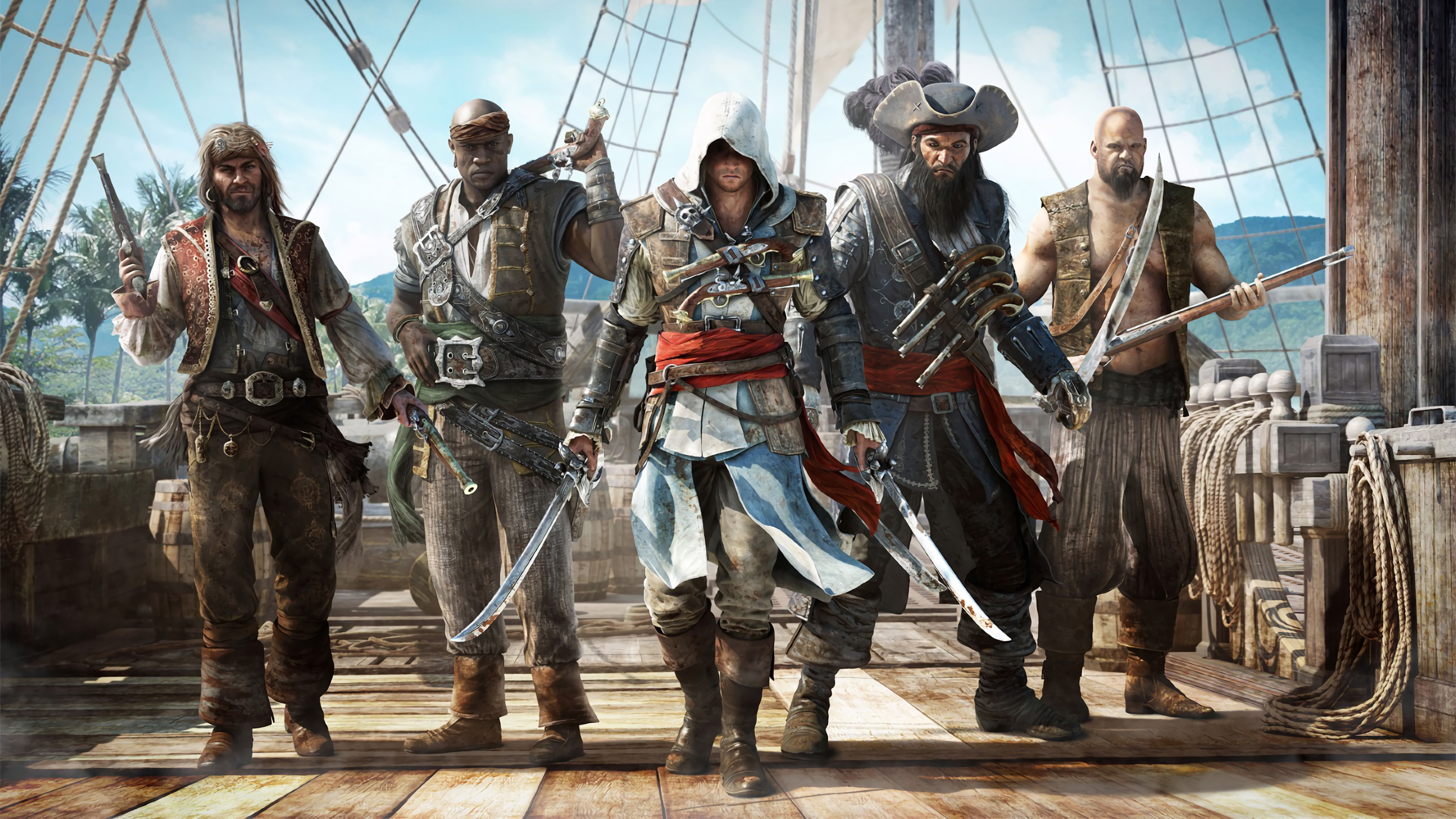 General 3200x1800 video games video game art Assassin's Creed Assassin's Creed: Black Flag PC gaming video game characters video game men
