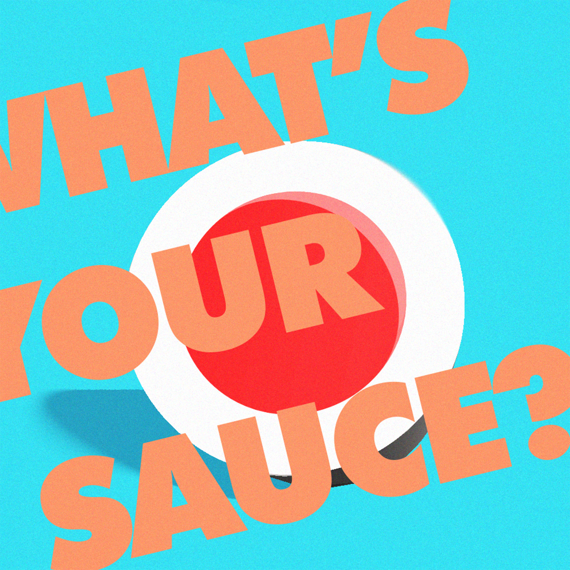 General 2000x2000 Sauce Revealed Design typography simple background cyan