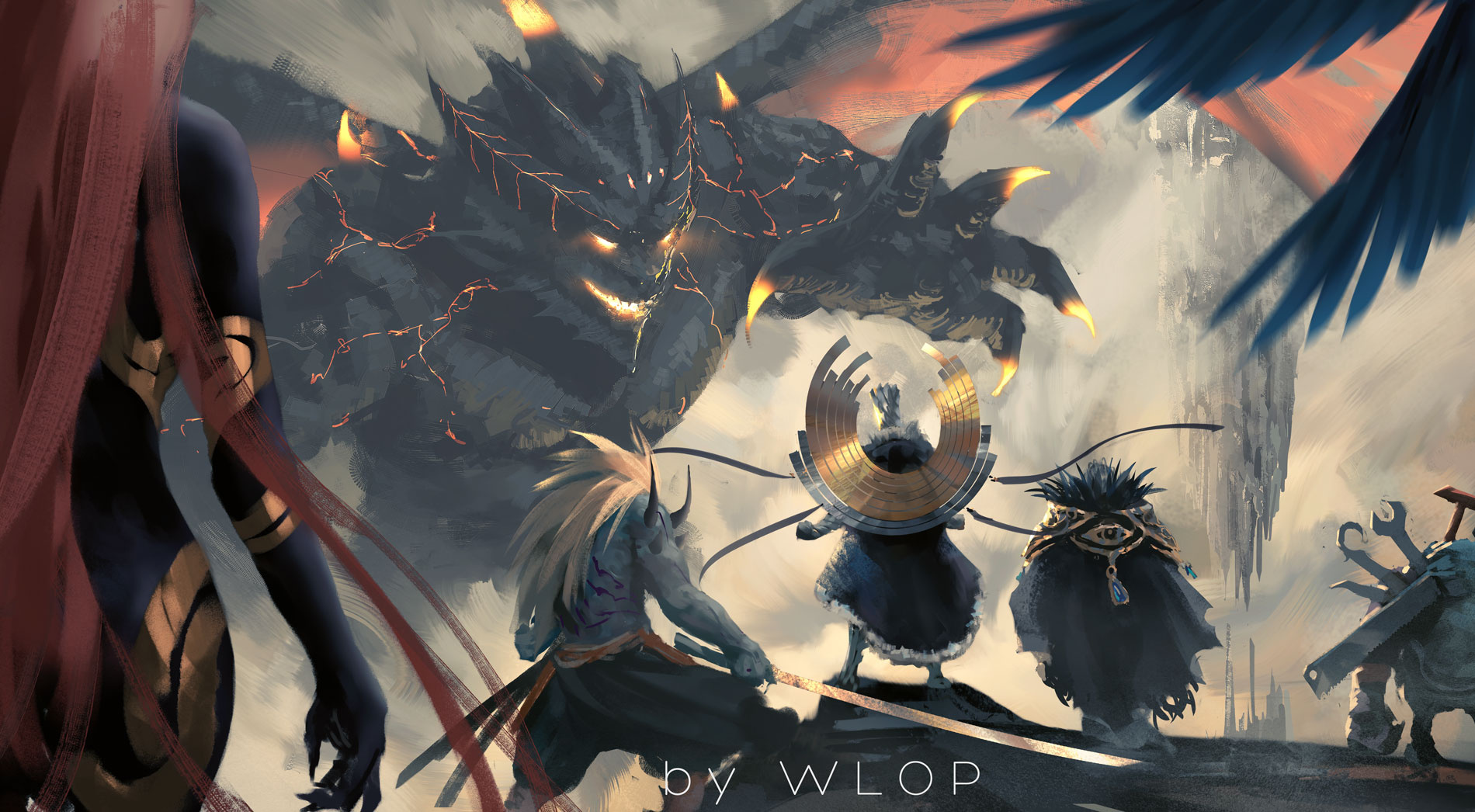 Anime 1900x1046 WLOP fantasy art Dungeon and Fighter