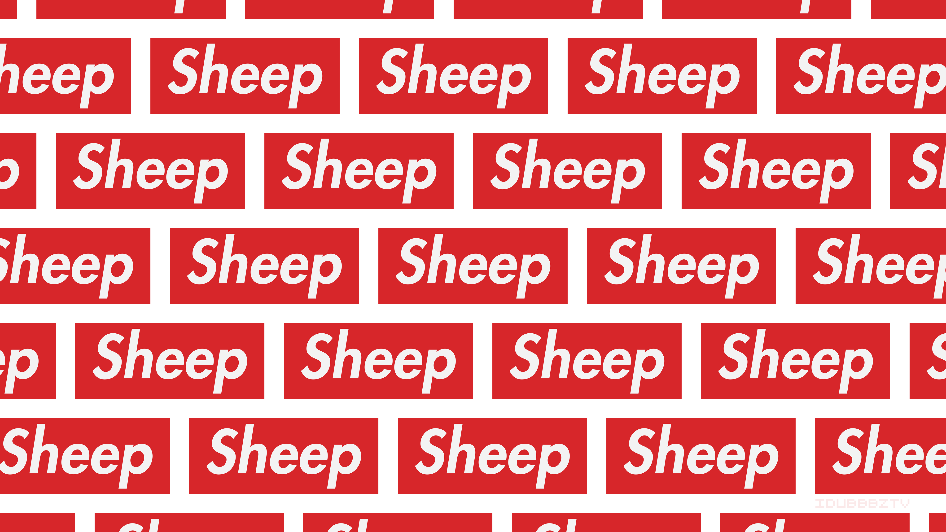 General 4000x2250 sheep humor red white digital art