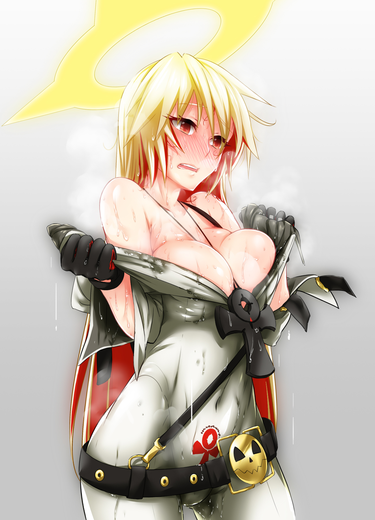 Anime 1300x1800 Jack-O Guilty Gear Xrd blonde cleavage