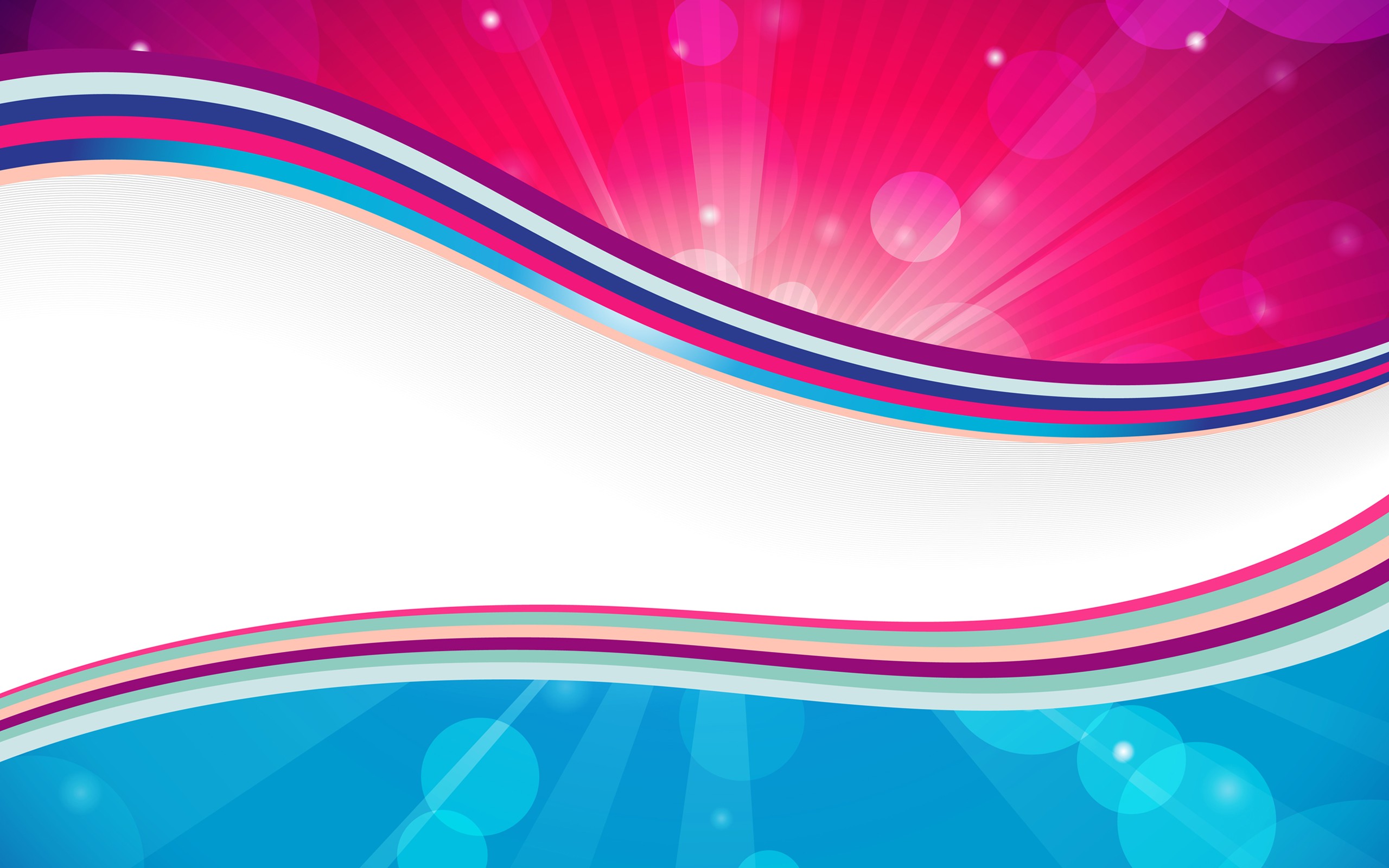 General 2560x1600 vector abstract colorful wavy lines digital art