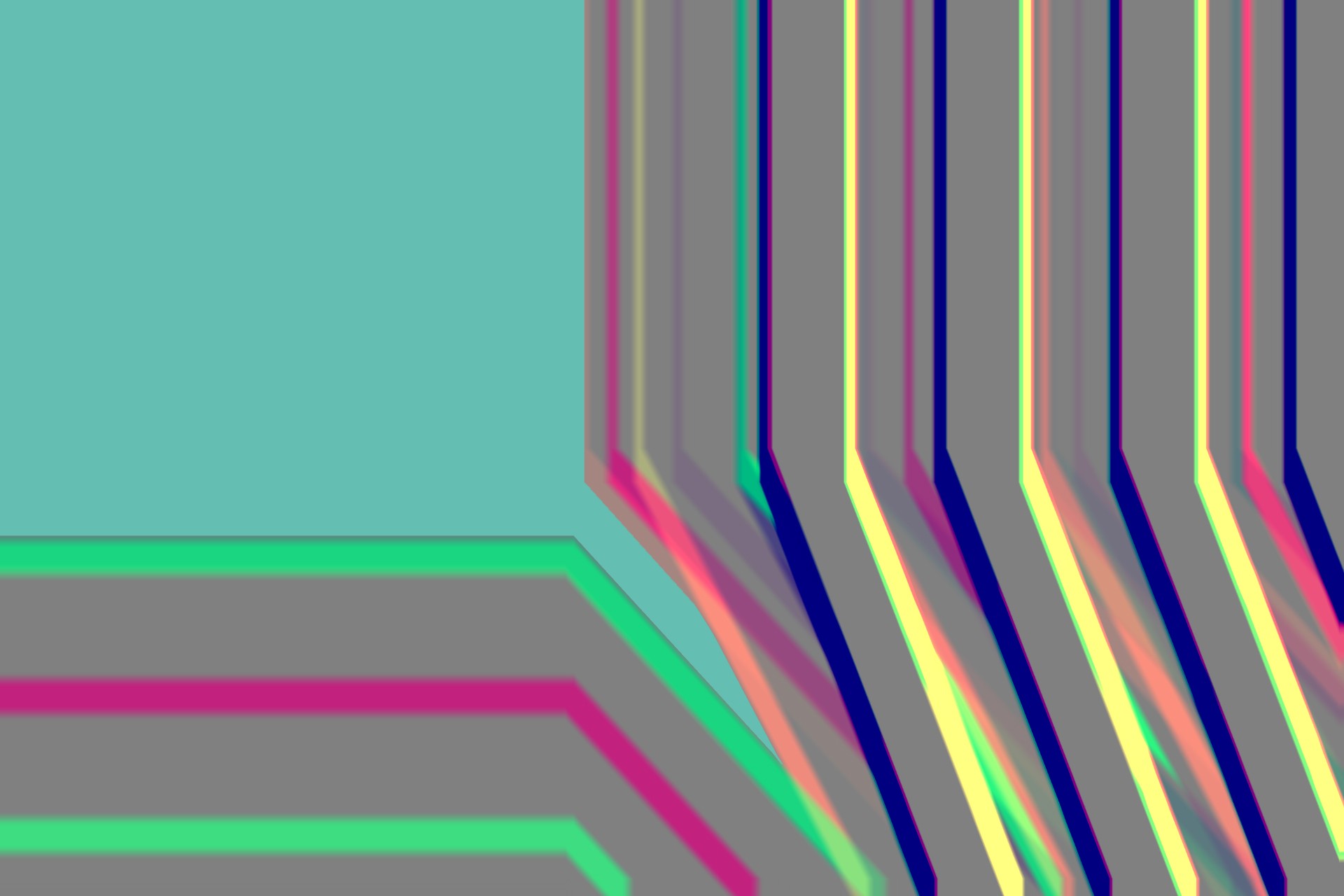 General 1920x1280 stripes minimalism 1980s colorful cyan lines digital art cyan background