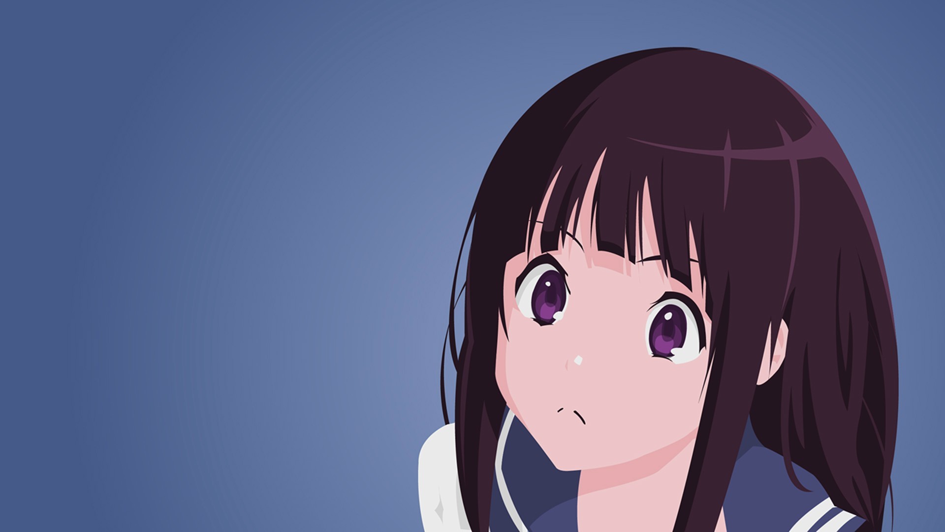 Anime 1920x1080 Hyouka anime girls Chitanda Eru