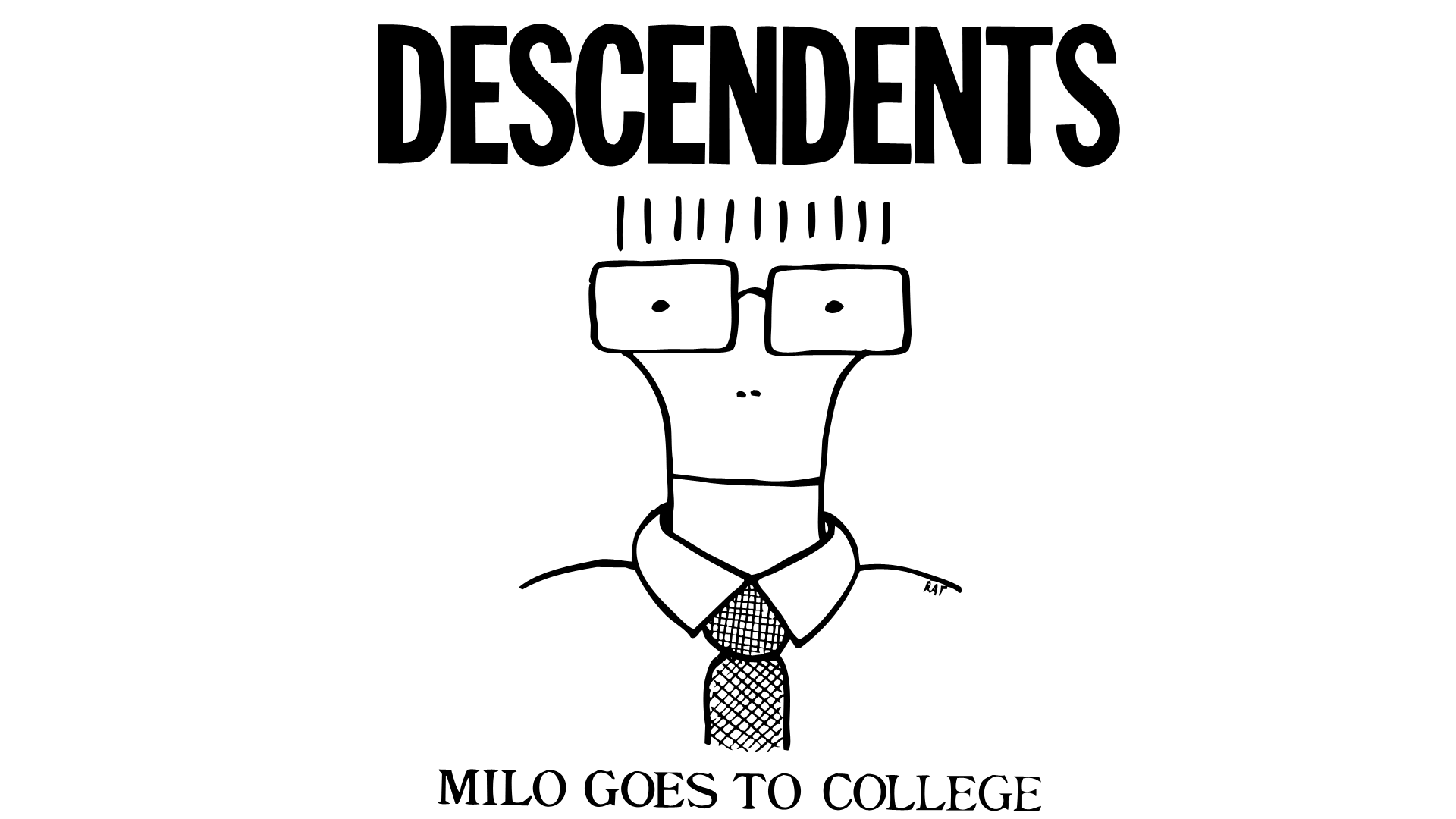 General 1920x1080 music album covers Descendents white background simple background typography