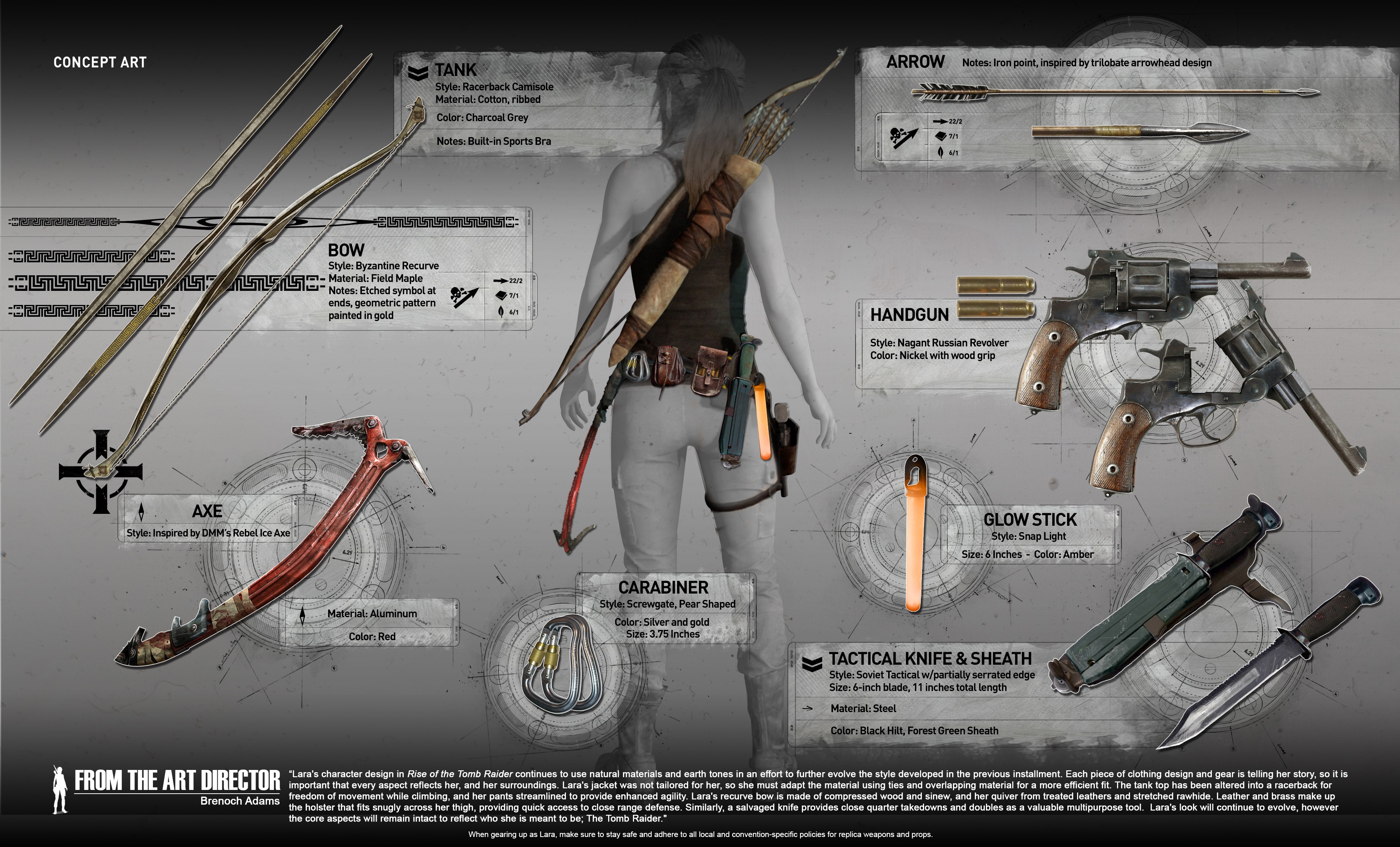 General 3780x2286 Tomb Raider weapon gun bow digital art girls with guns Lara Croft (Tomb Raider) video games PC gaming infographics