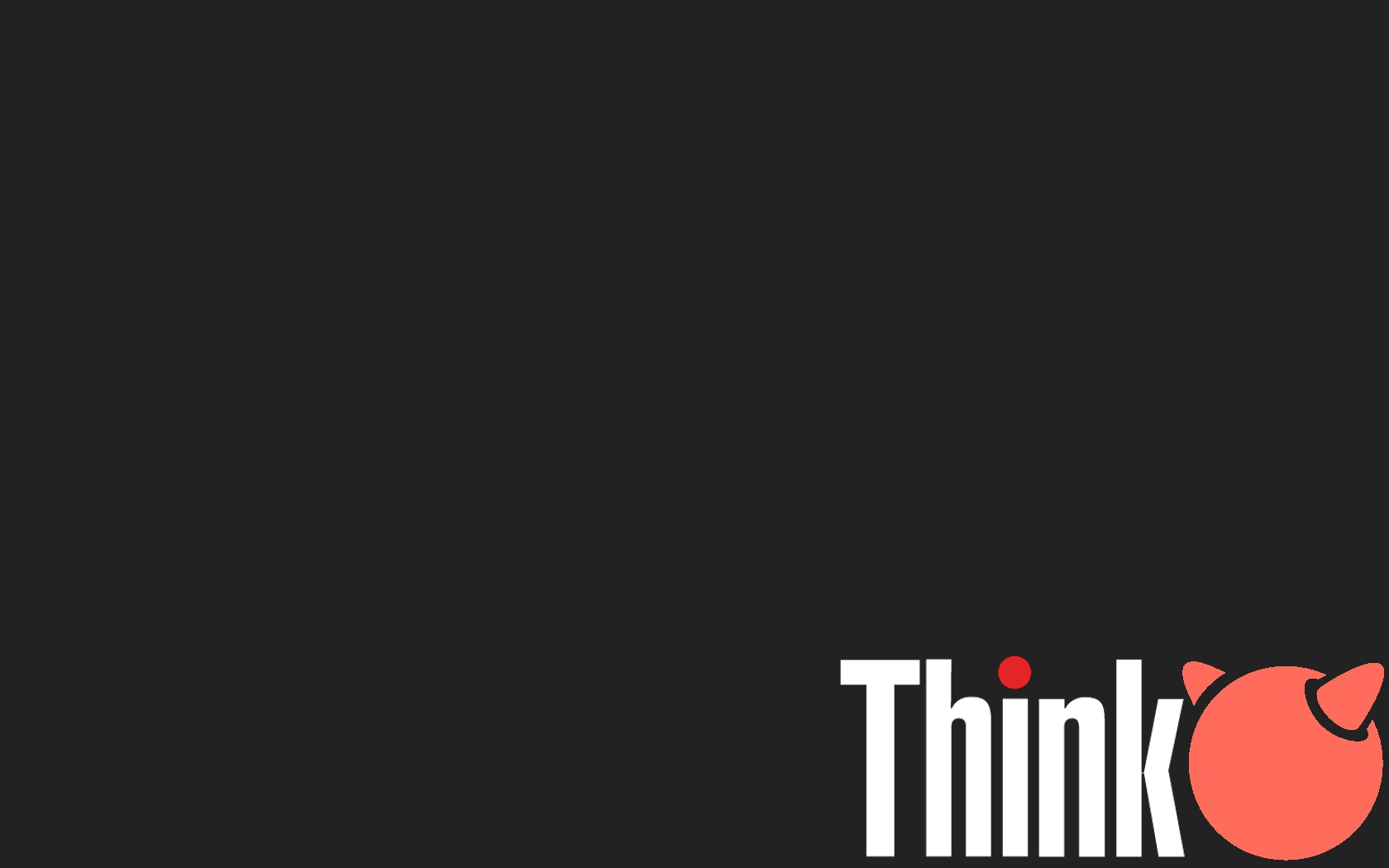 General 1680x1050 bsd freebsd ThinkPad minimalism simple background black background typography