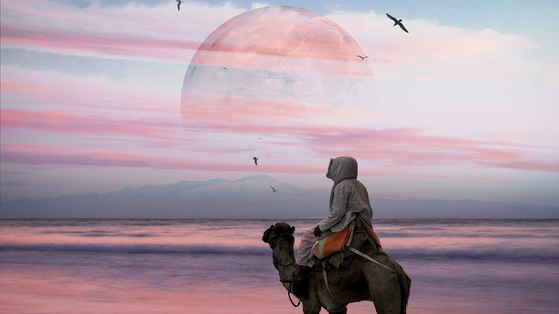 General 1920x1080 camels Hani Jamal planet sky fantasy art digital art
