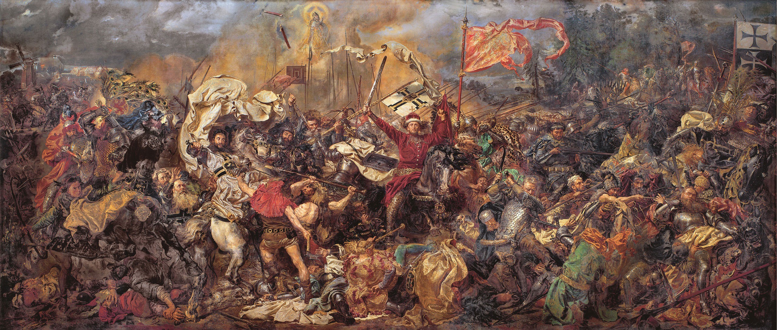General 2560x1087 battlefields Battle of Grunwald classic art Jan Matejko Grunwald 1410 Poland Lithuania Teutonic Order