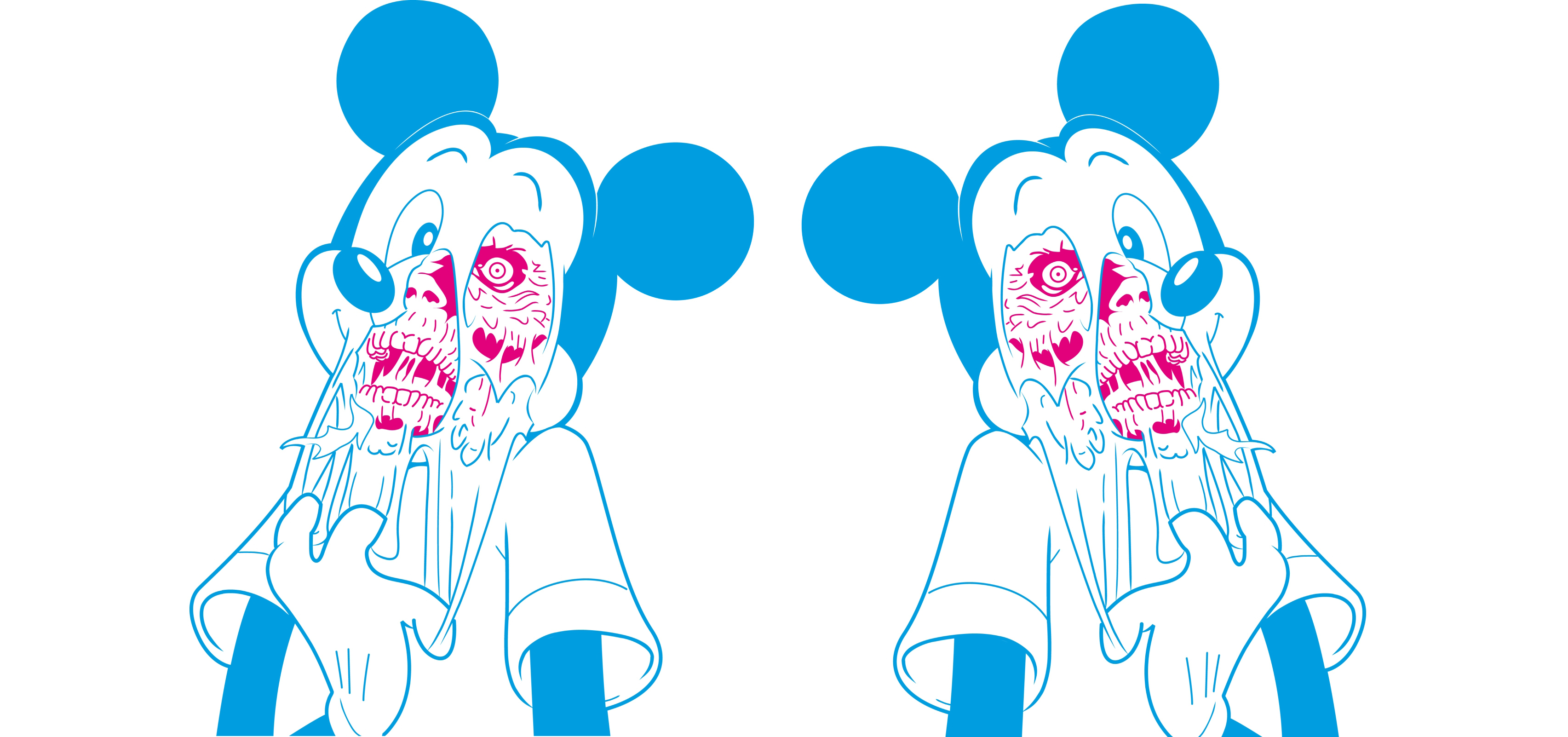 General 3409x1602 zombies Mickey Mouse creepy swaggy