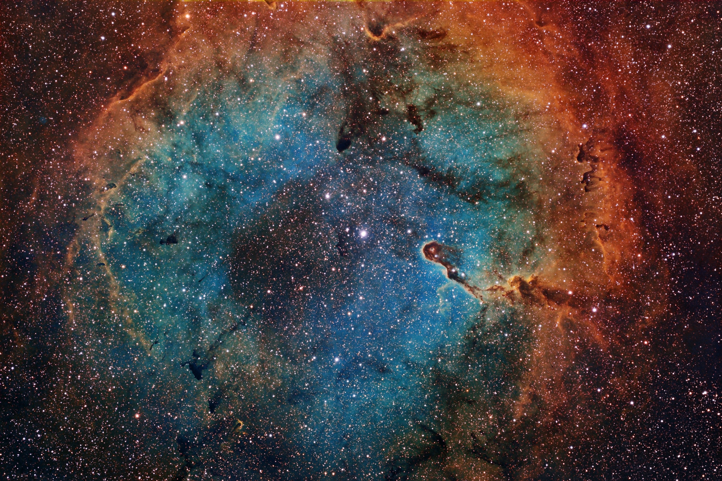 General 3000x2000 space stars galaxy nebula space art digital art