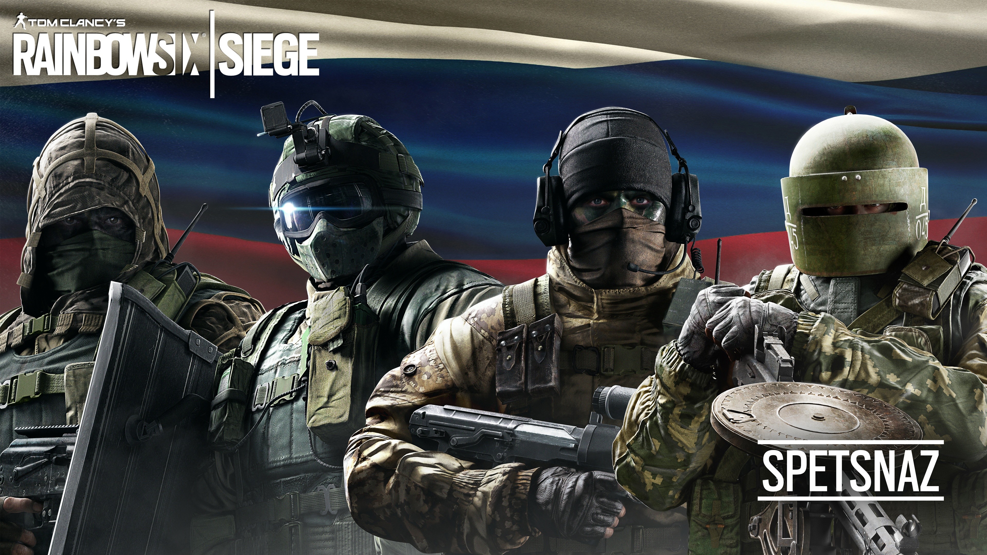 General 3840x2160 video games Rainbow Six: Siege PC gaming helmet weapon Spetsnaz Russia Tom Clancy's