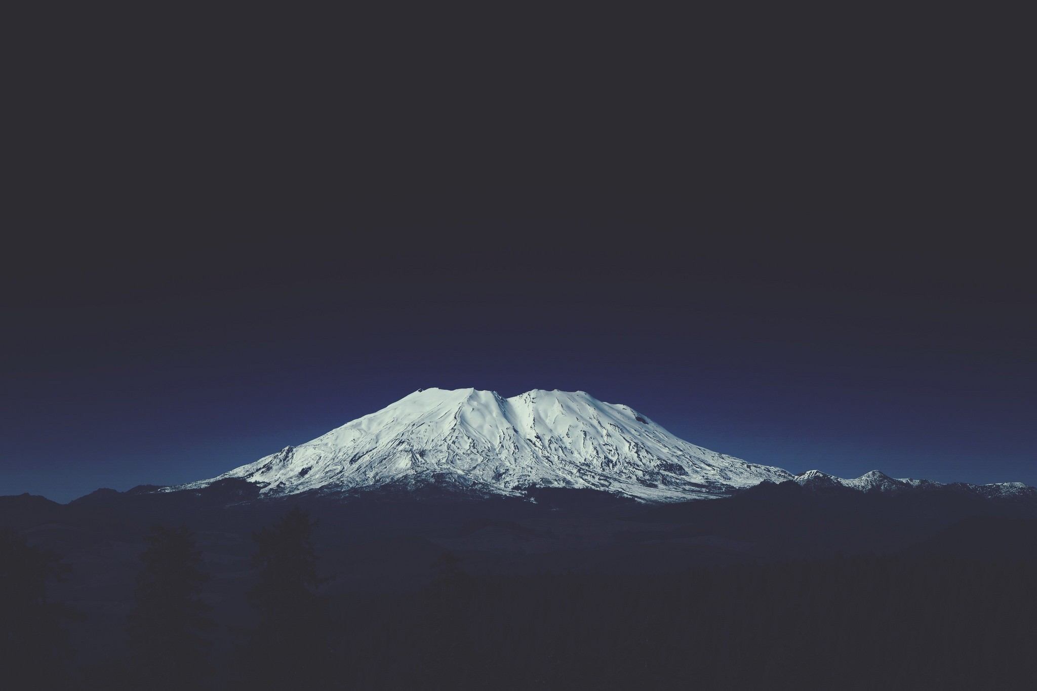 General 2048x1365 nature mountains volcano night snowy peak landscape