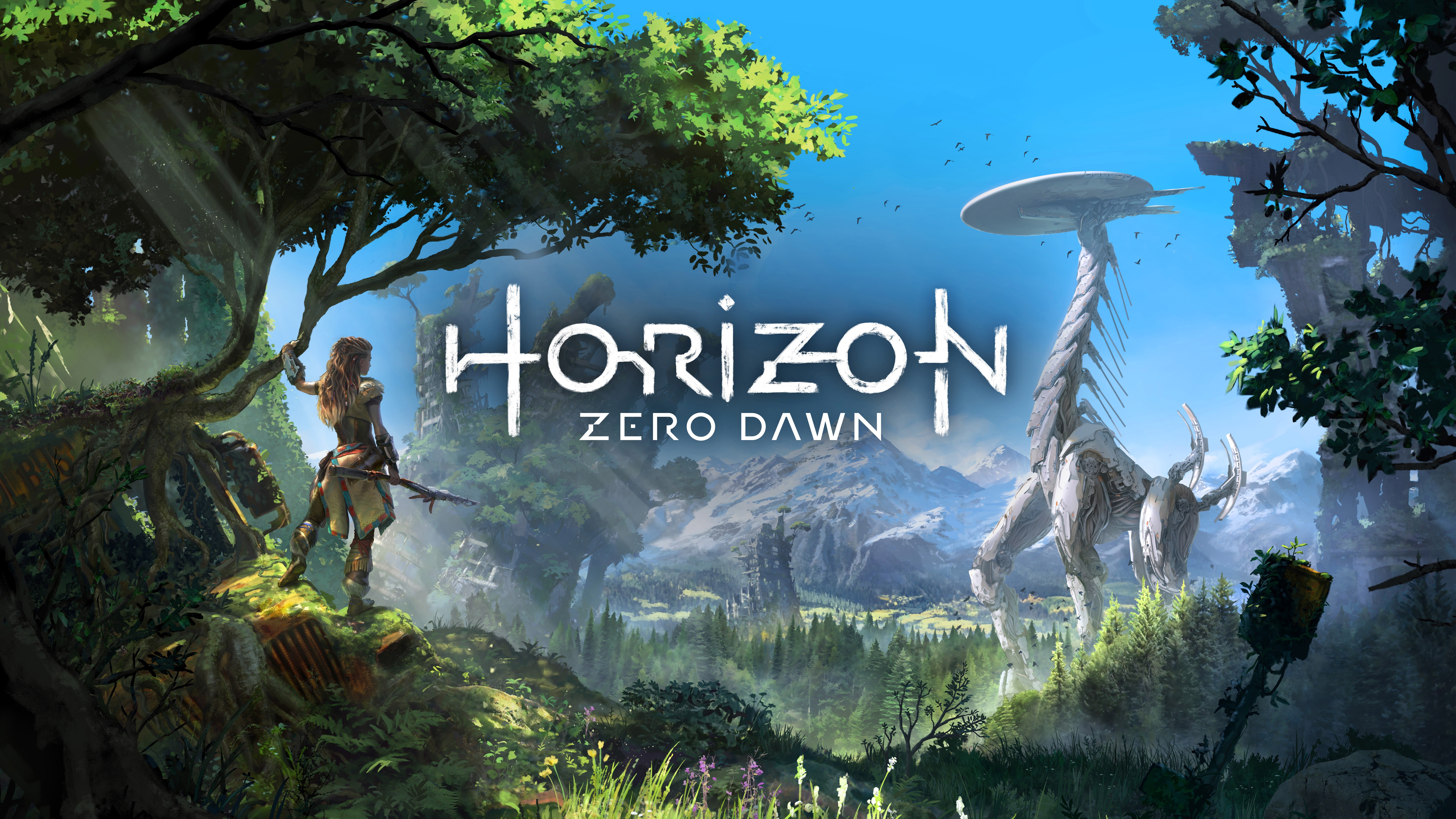 General 7680x4320 Horizon: Zero Dawn video games PlayStation 4 science fiction Aloy video game characters video game girls guerrilla games