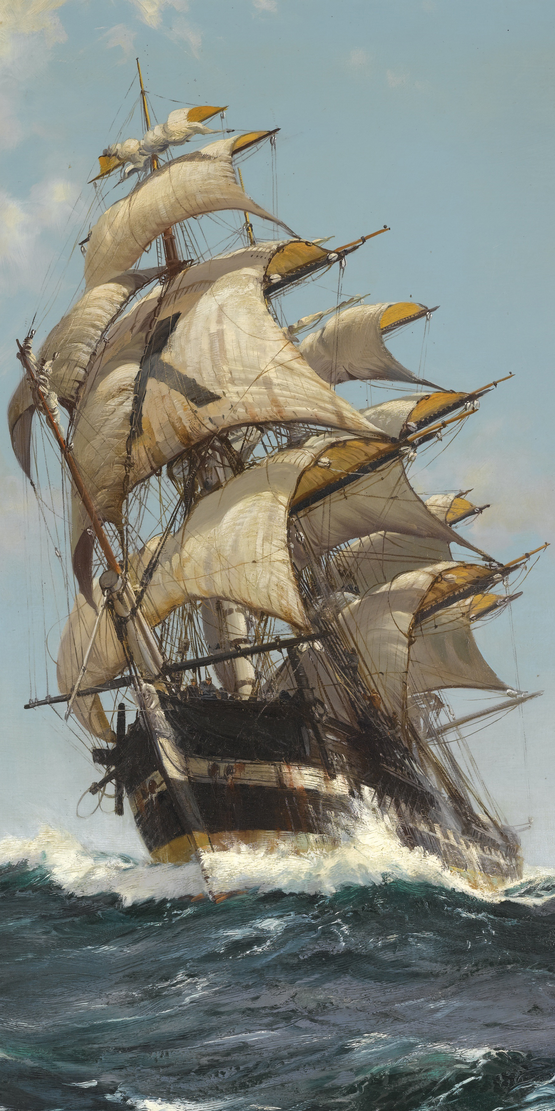 General 1770x3540 ship sea waves clouds